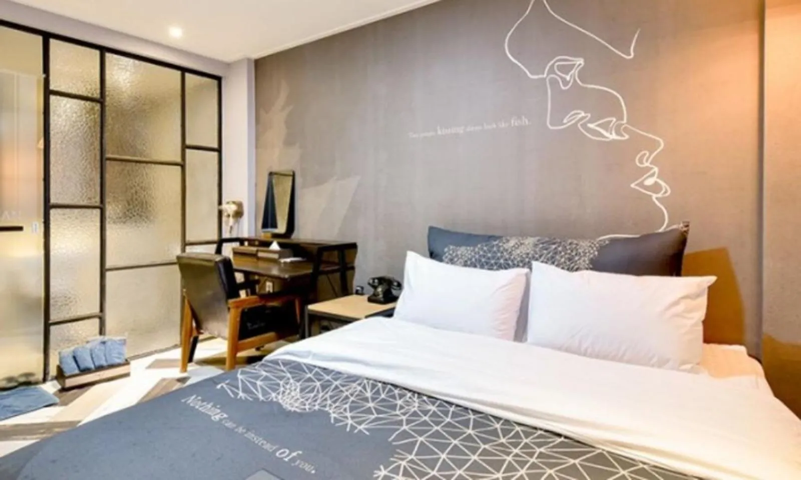 Bed in Changwon Dean Hotel