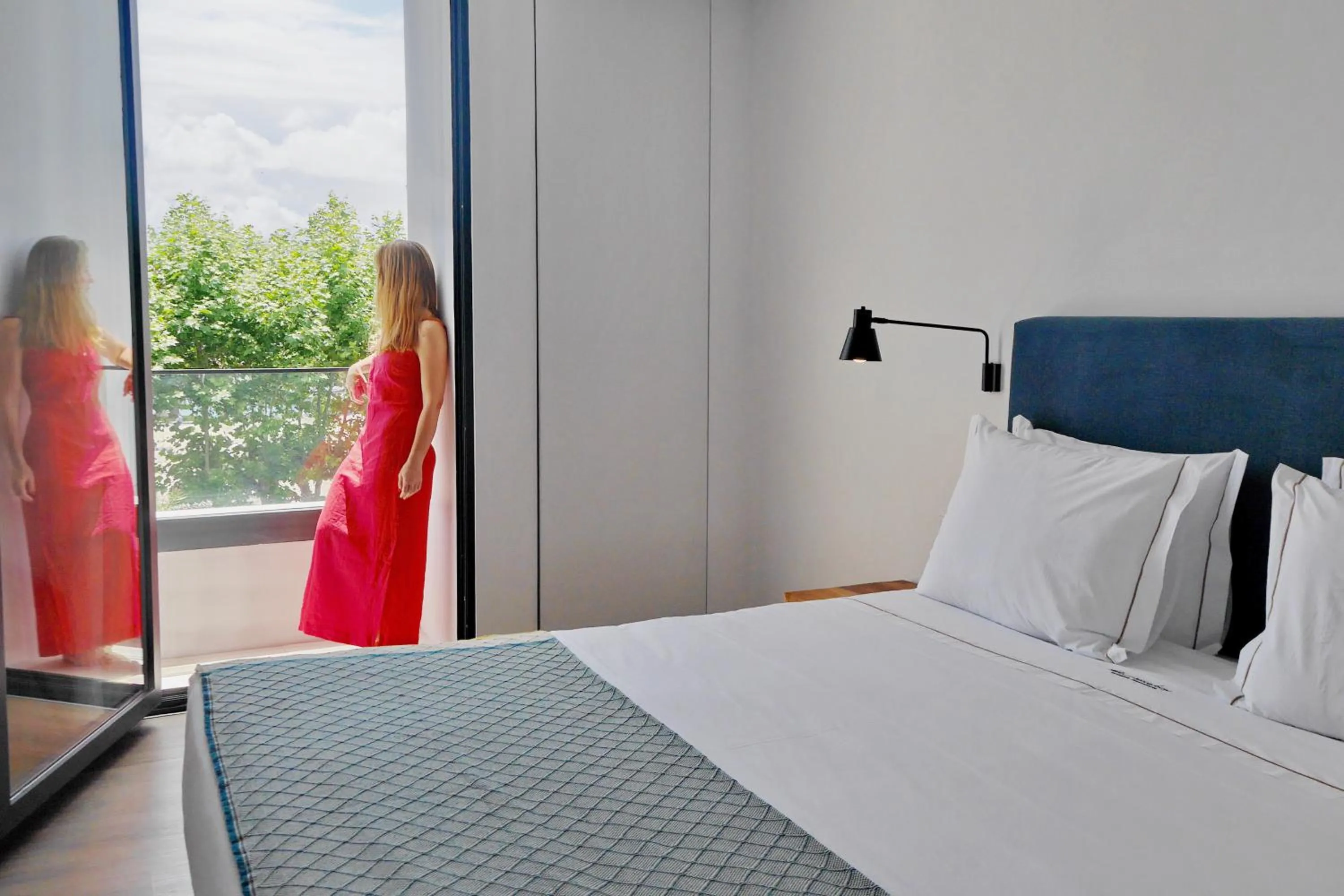 Bed in Pêro Teive Bay Apartments Hotel