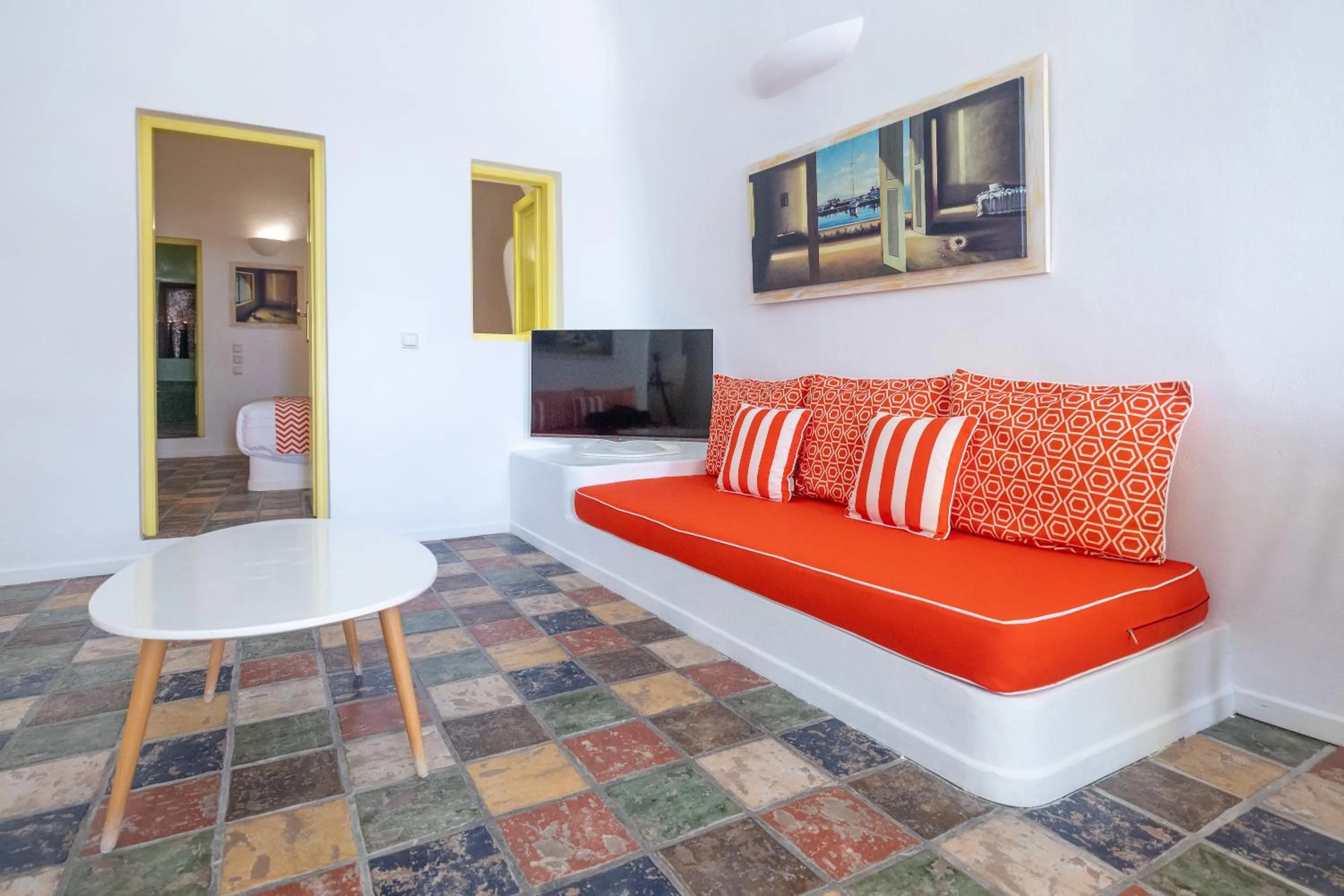 Living room in Dreams Luxury Suites