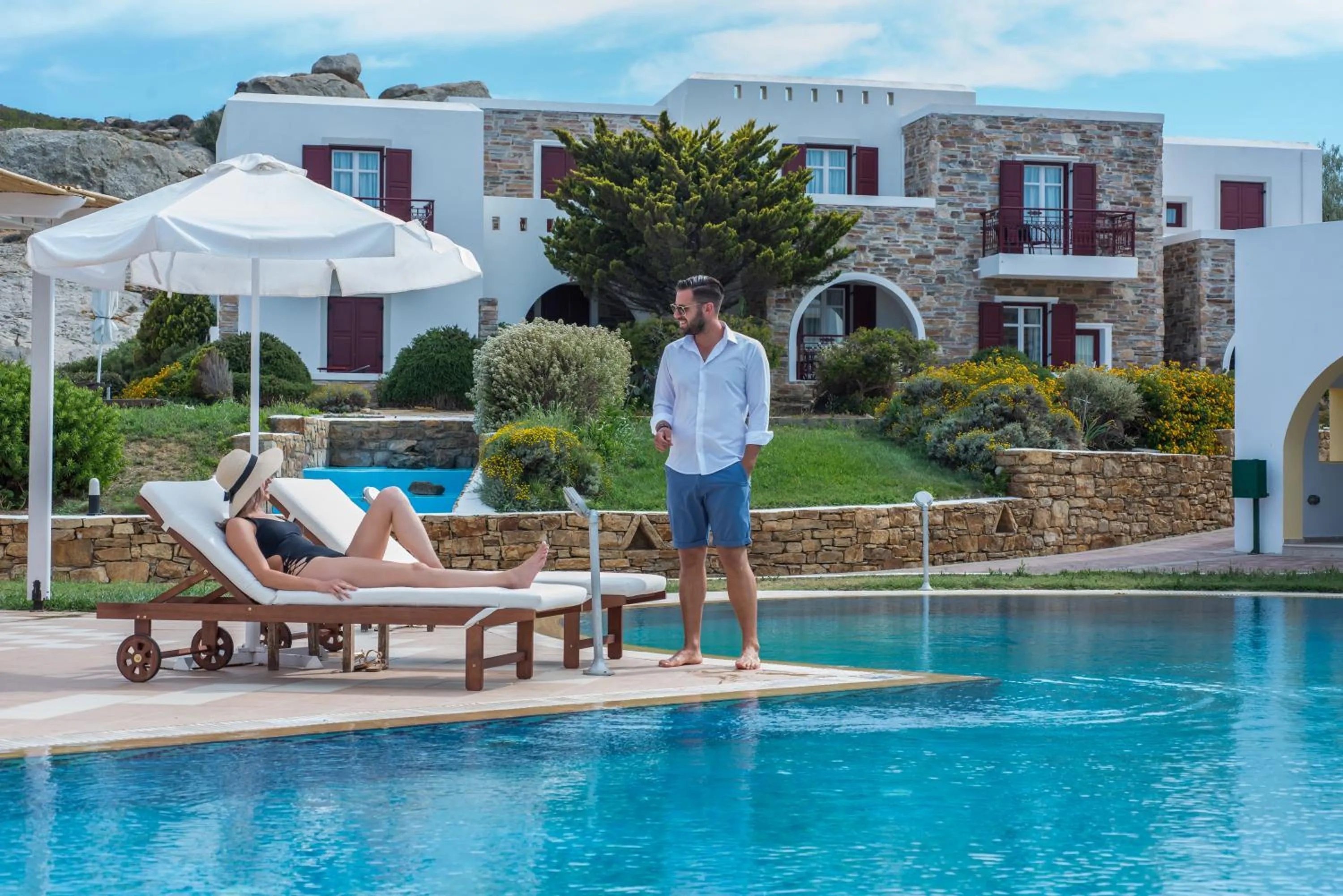 Patio in Naxos Palace Hotel