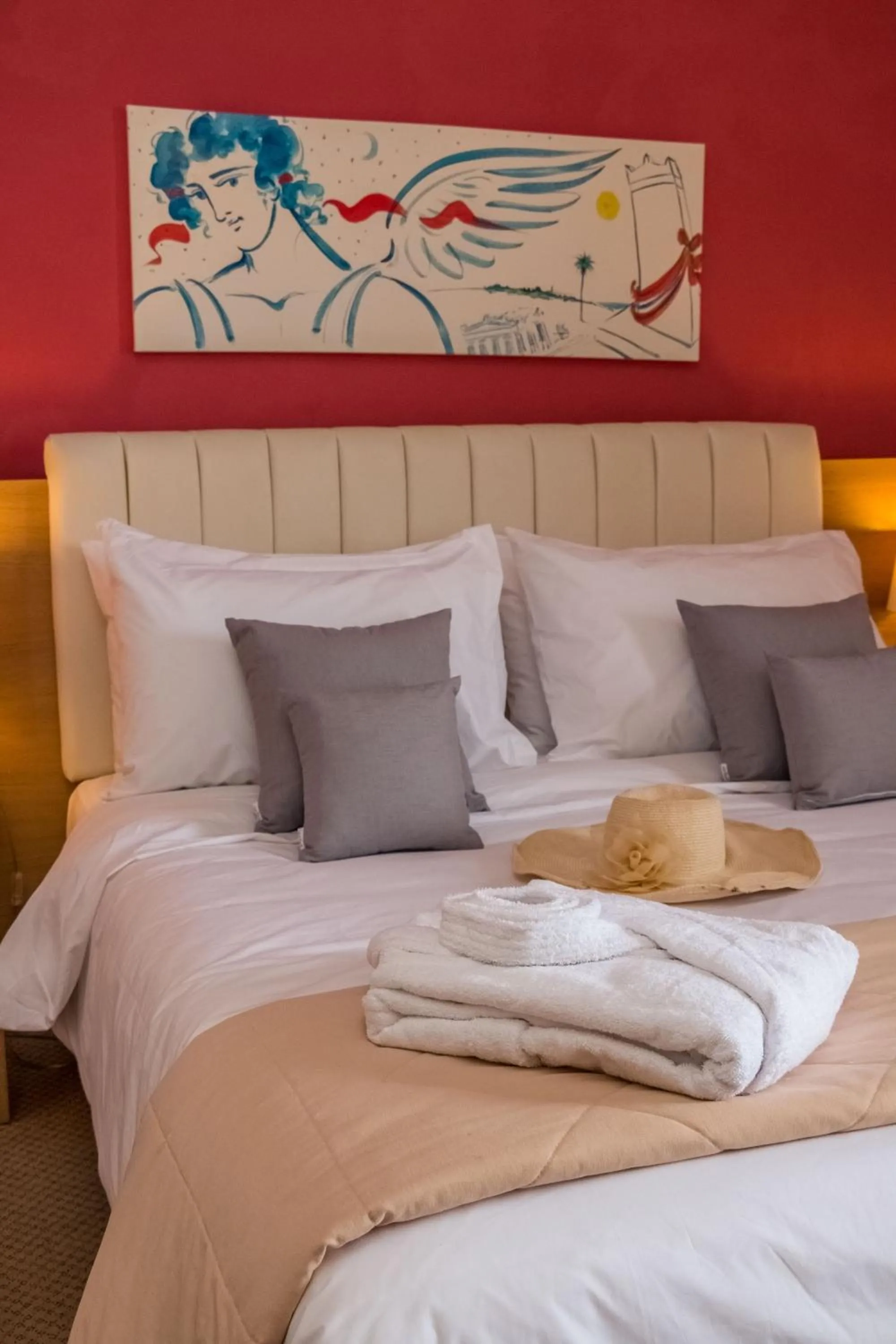 Bed in Apollo Resort Art Hotel