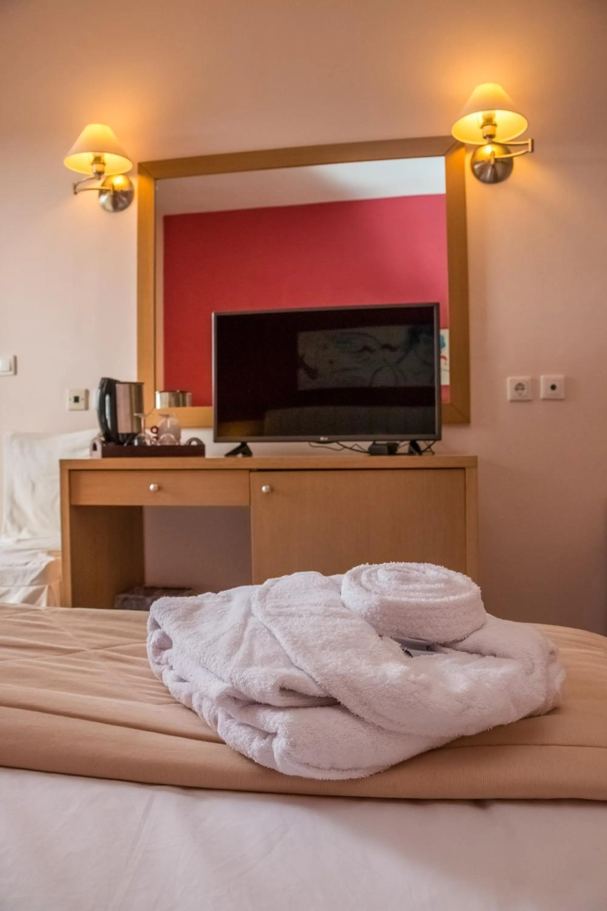 Decorative detail, Bed in Apollo Resort Art Hotel