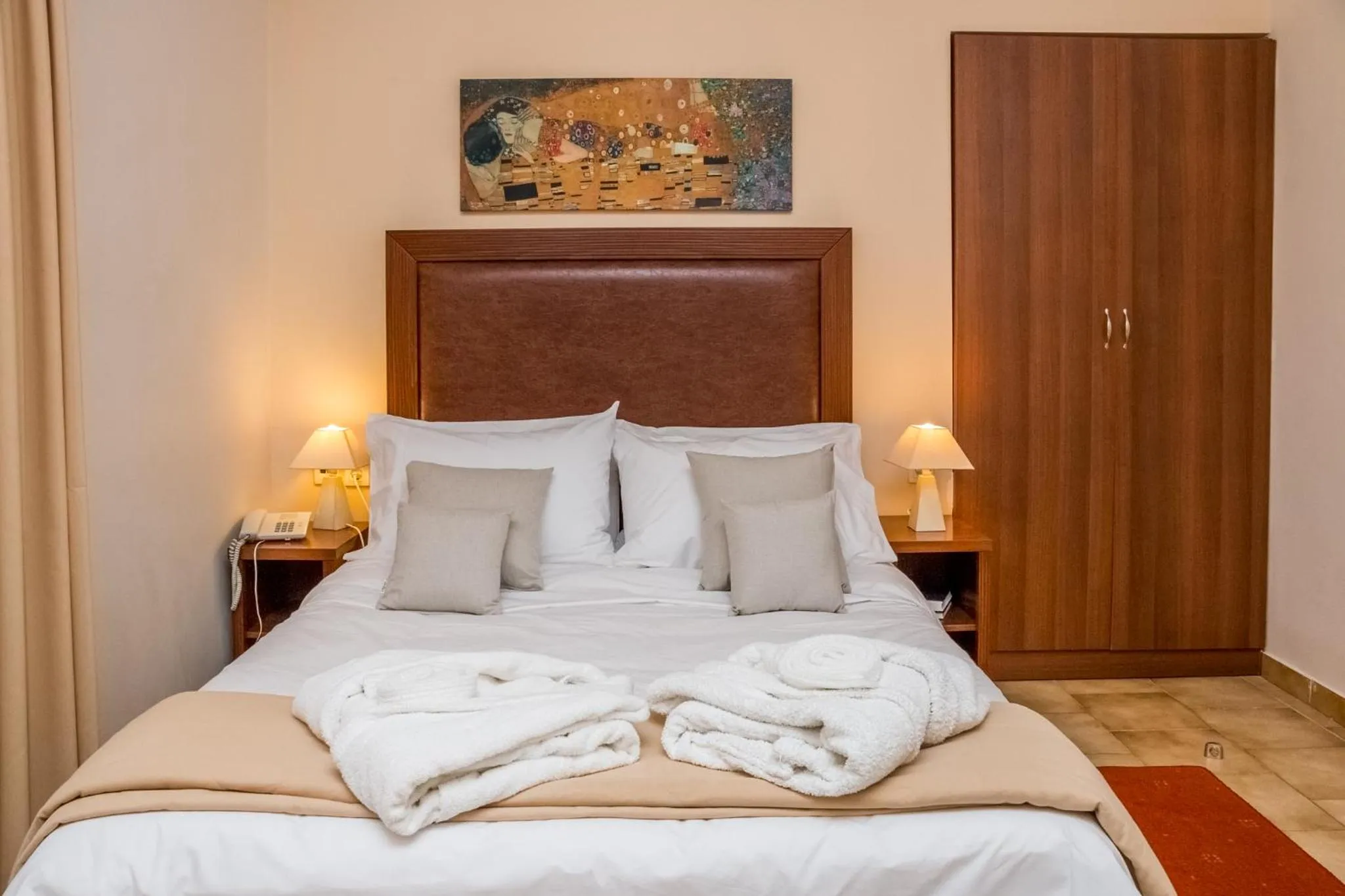 Bed in Apollo Resort Art Hotel