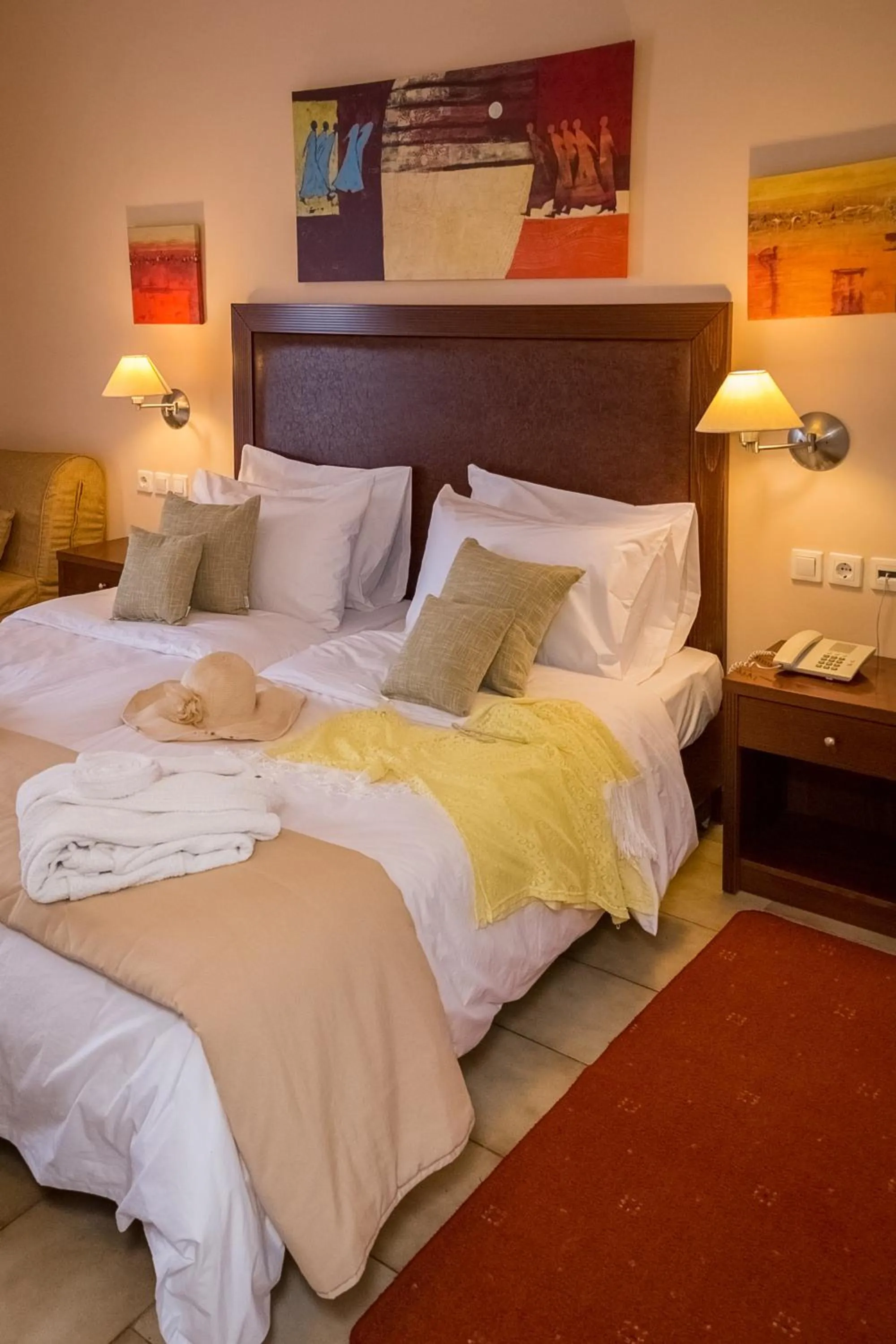 Bed in Apollo Resort Art Hotel