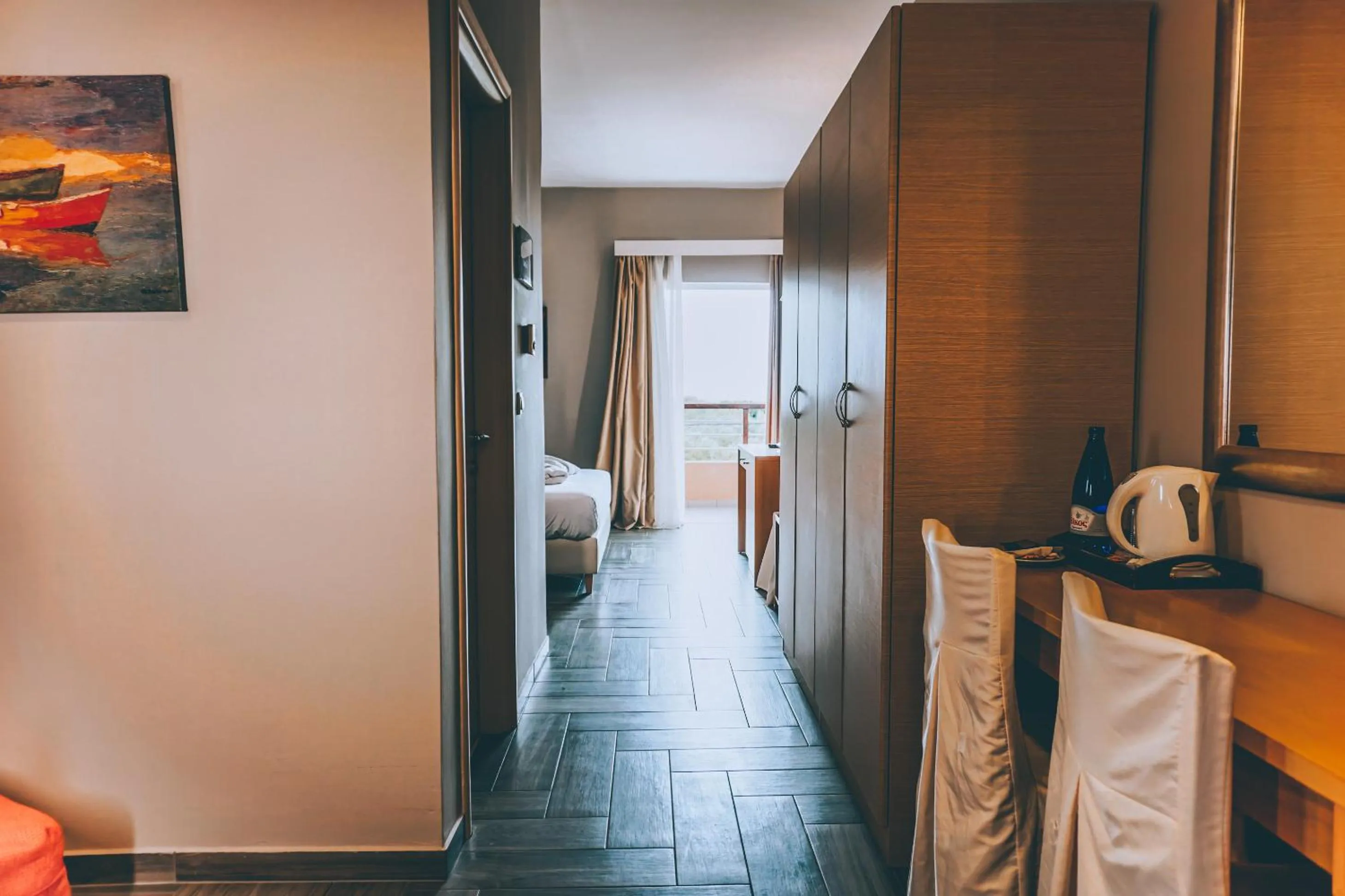 Decorative detail, Bed in Apollo Resort Art Hotel