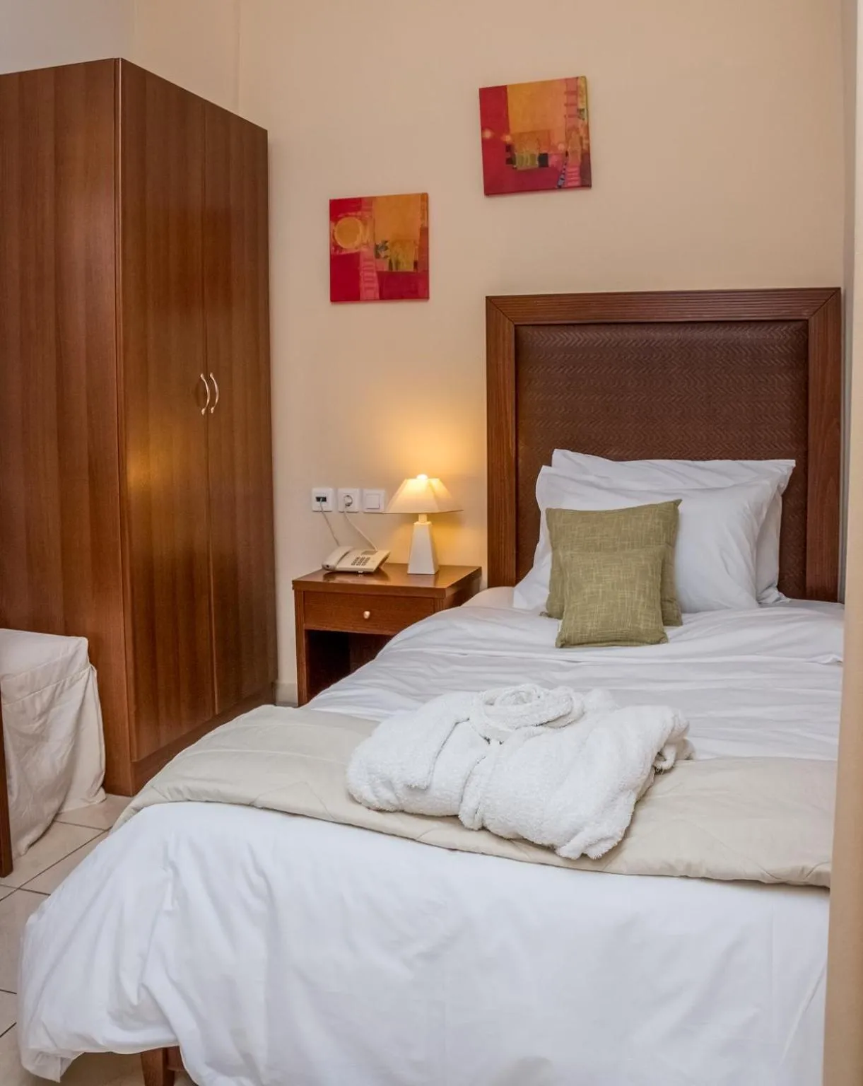 Bed in Apollo Resort Art Hotel