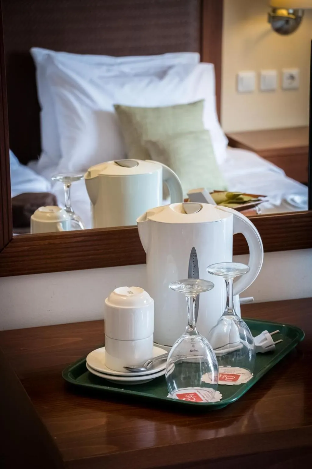 Coffee/tea facilities, Bed in Apollo Resort Art Hotel