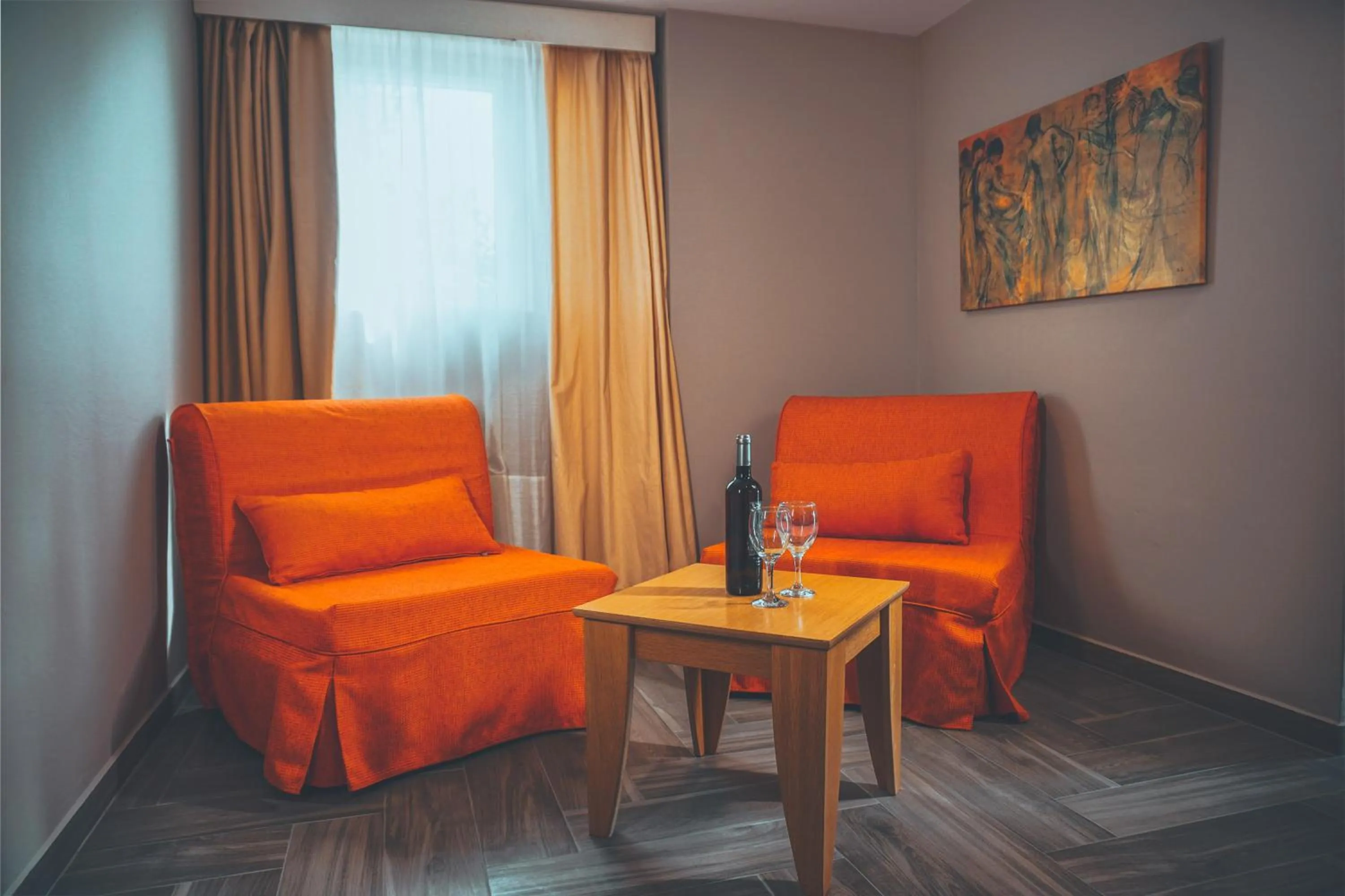 Seating area in Apollo Resort Art Hotel