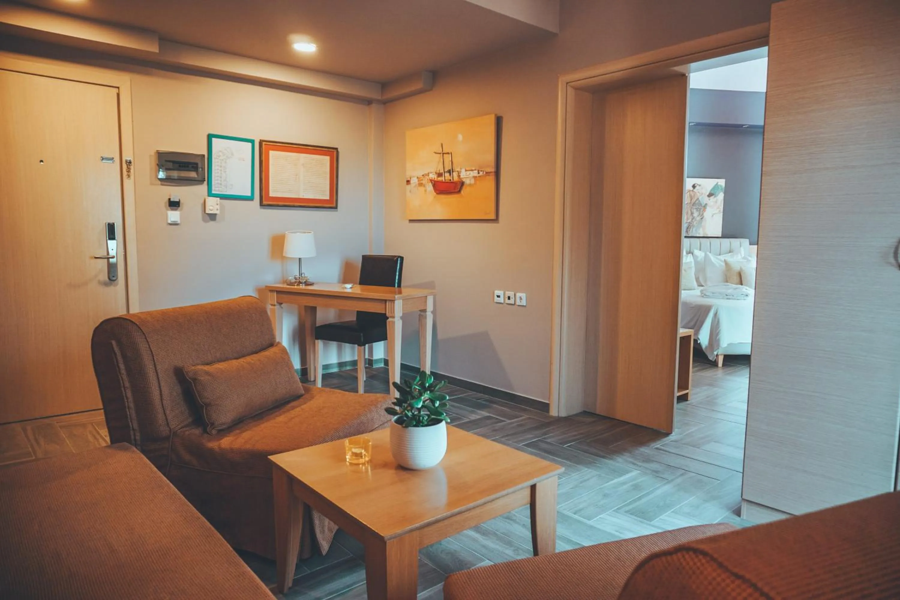 Seating area in Apollo Resort Art Hotel