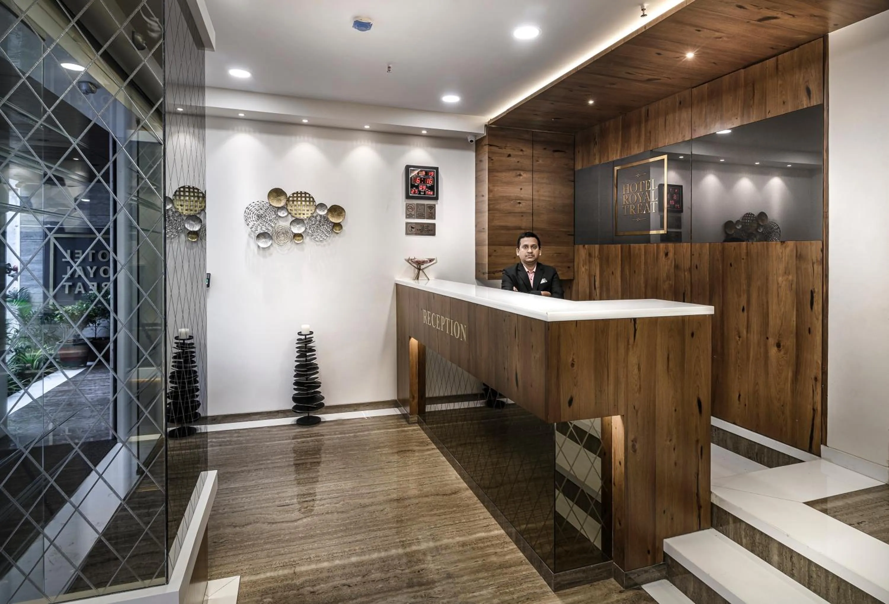 Lobby or reception in Hotel Royal Treat Surat