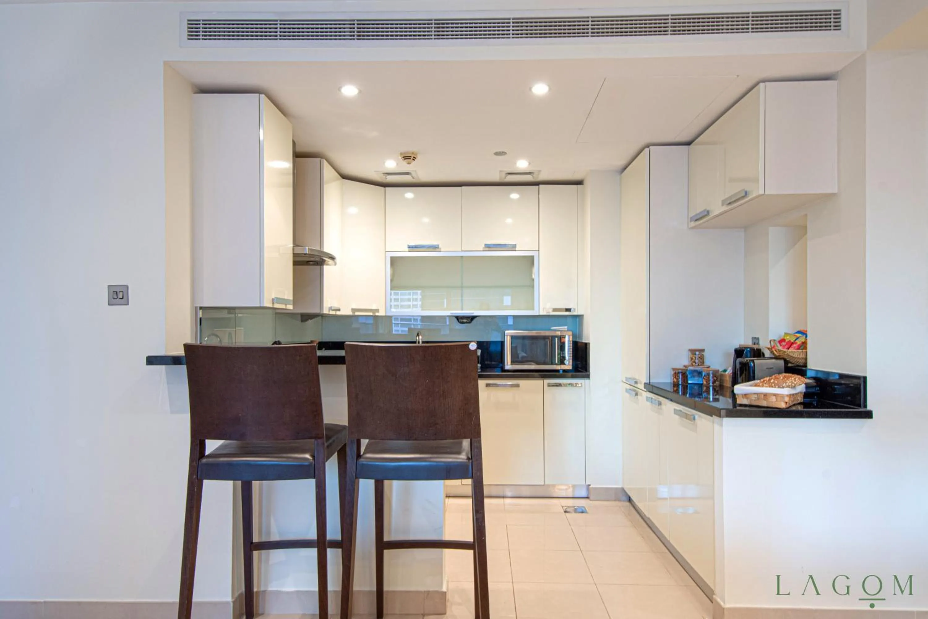 kitchen in Songs of the Lake by Lagom - Bonnington Apartment Jumeirah Lake Towers,