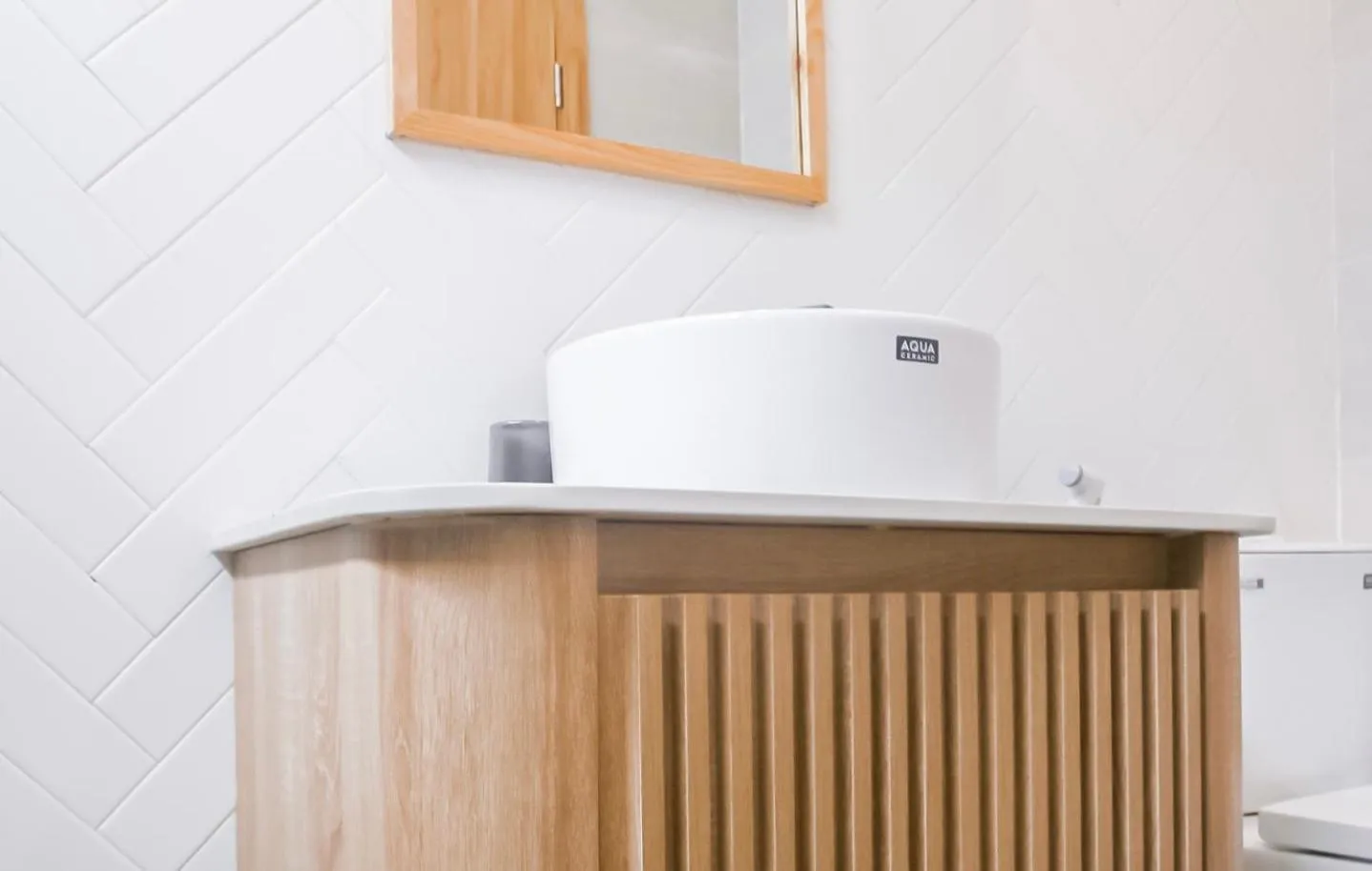 Bathroom in Baphu Beachwalk Apartment - 5 min walk to My Khe beach