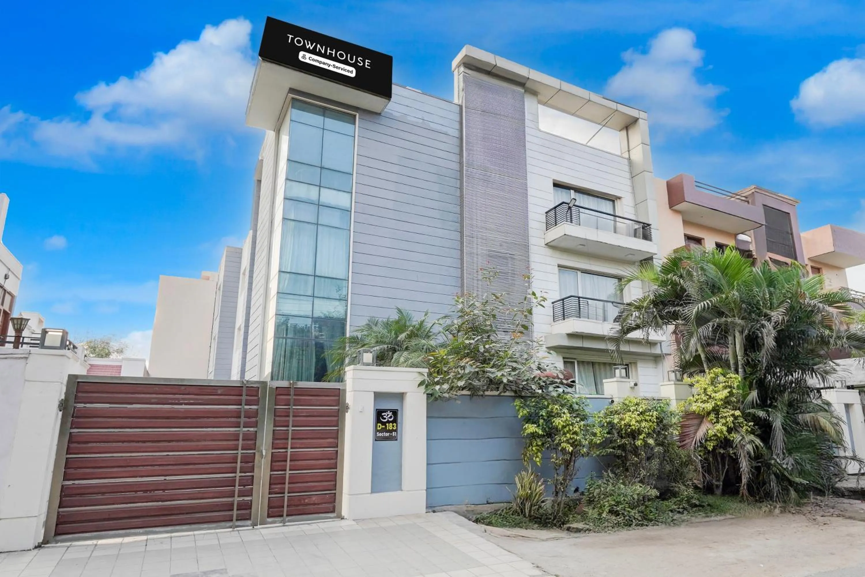 Facade/entrance in Super Townhouse Sector 51 Noida Near Metro Station