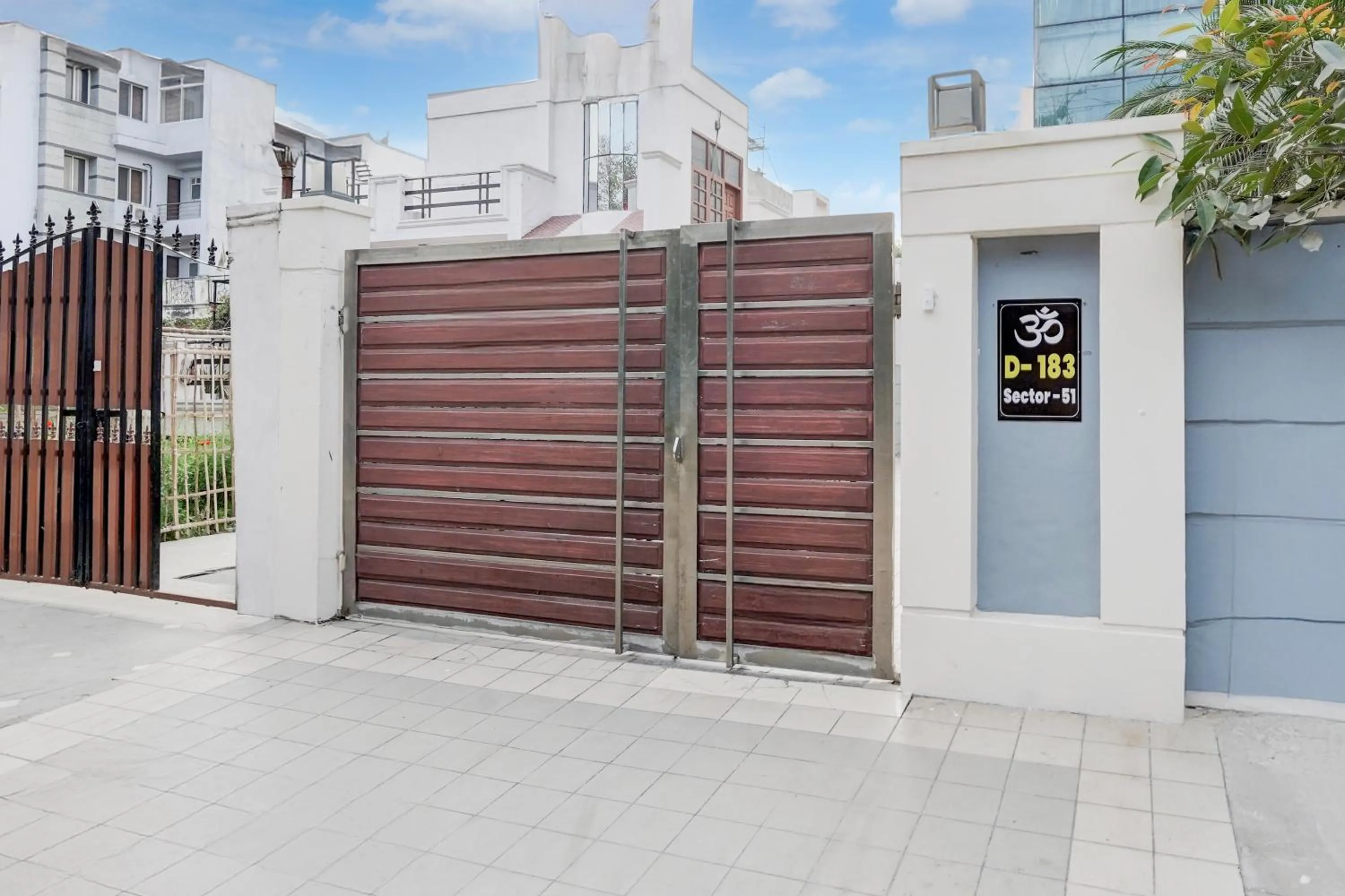 Facade/entrance in Super Townhouse Sector 51 Noida Near Metro Station