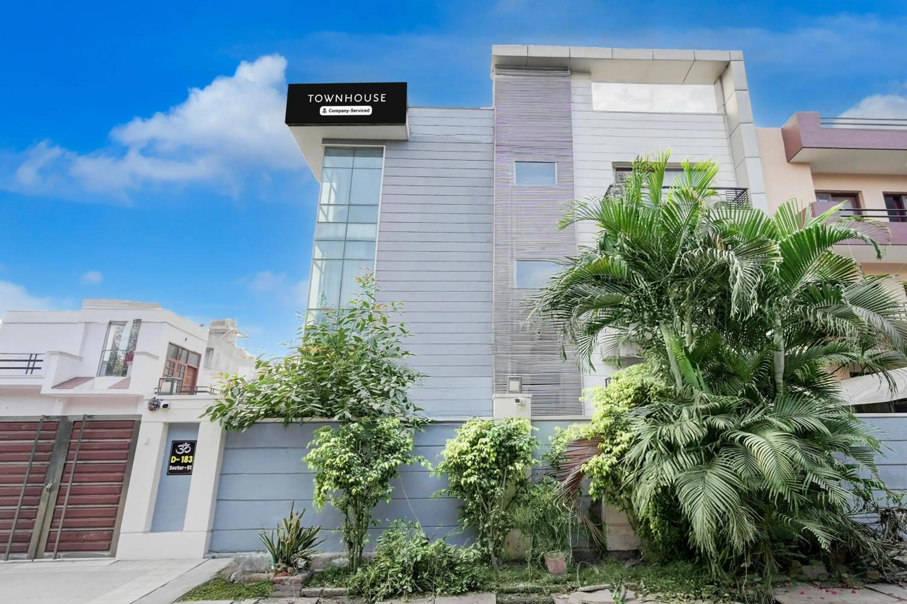 Facade/entrance in Super Townhouse Sector 51 Noida Near Metro Station