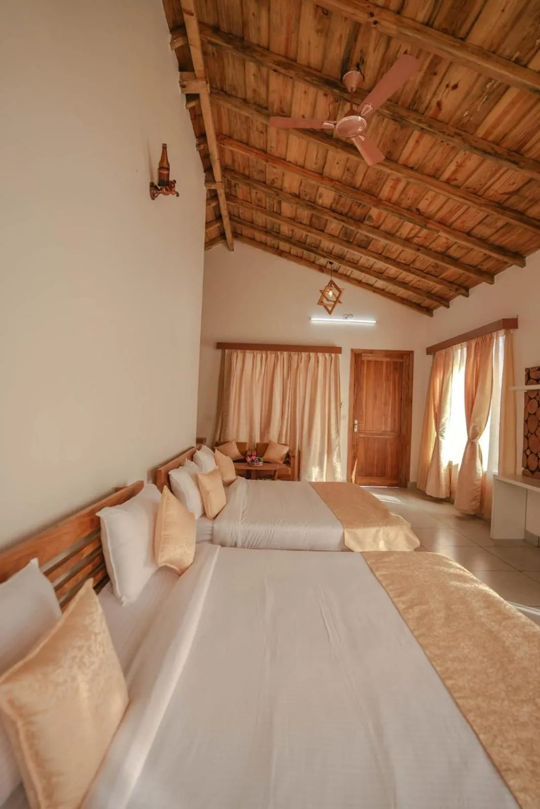 Bed in KK Jungle View Resort