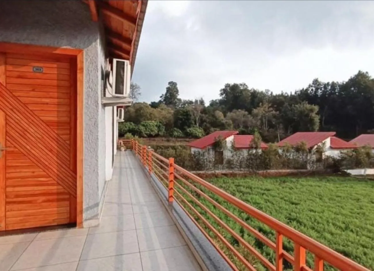 Balcony/Terrace in KK Jungle View Resort - Jim Corbett