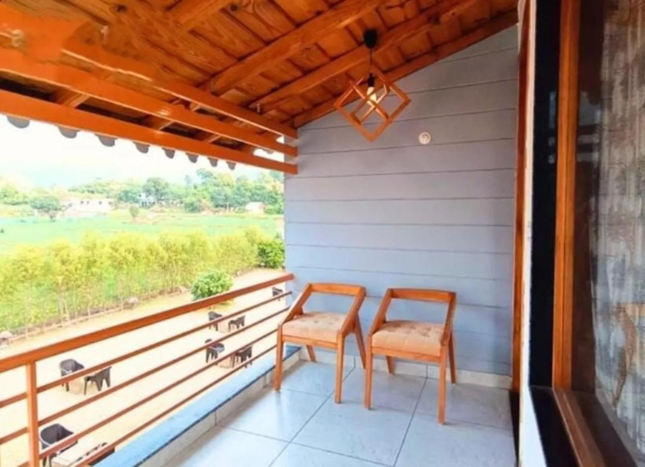 Balcony/Terrace in KK Jungle View Resort - Jim Corbett