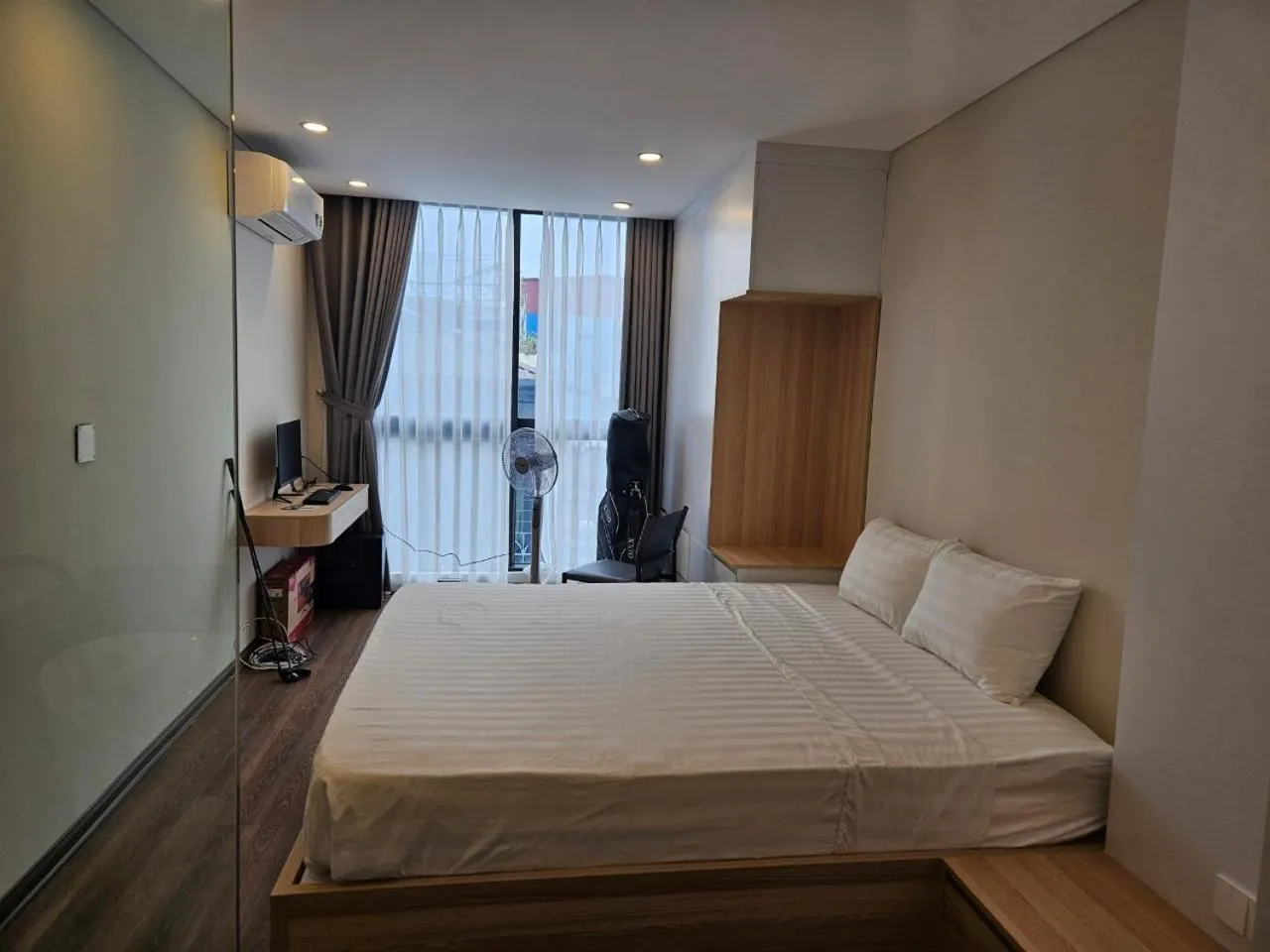 Bedroom, Bed in Ruby Serviced Apartment Phan Ke Binh