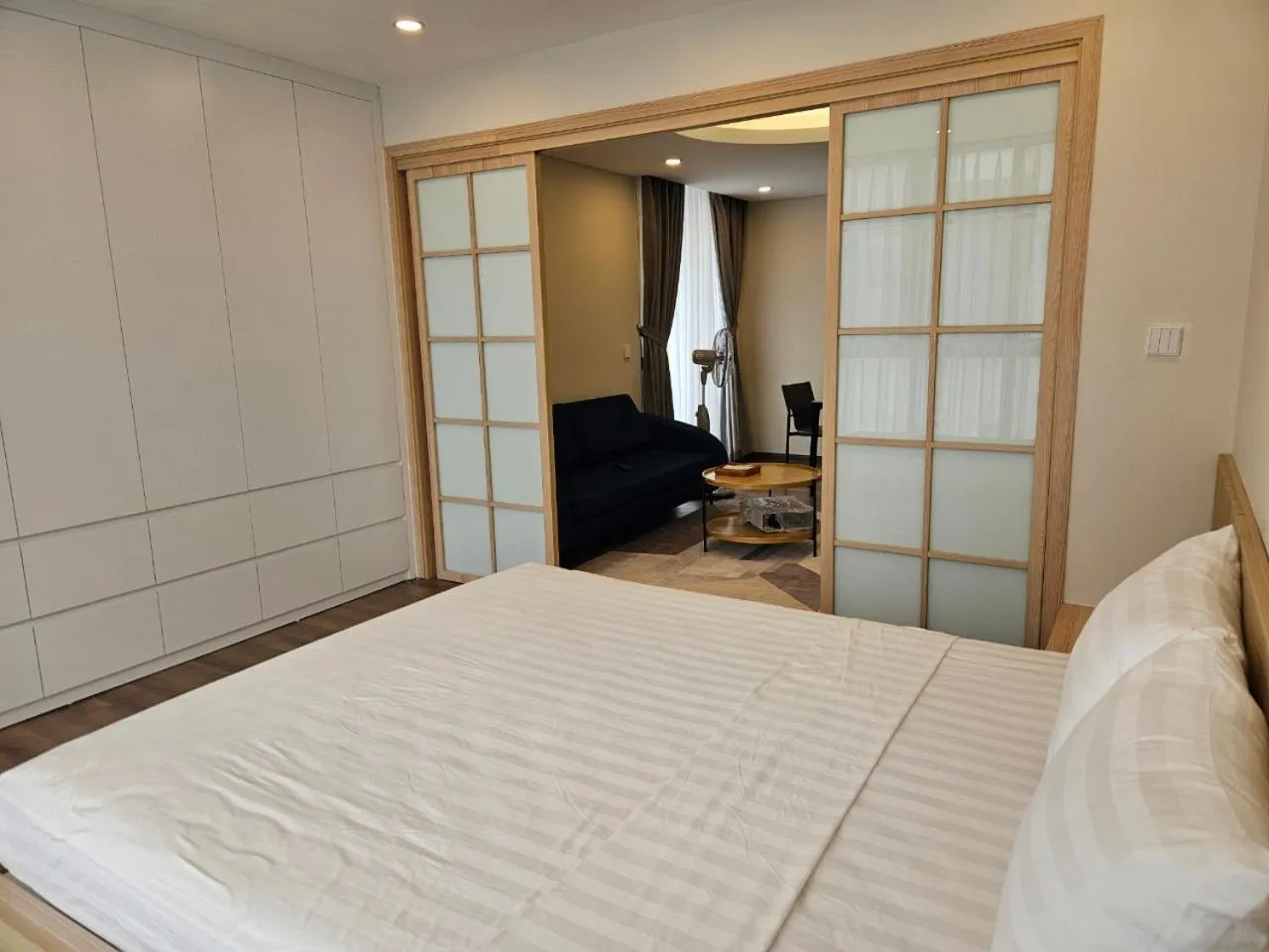 Bedroom, Bed in Ruby Serviced Apartment Phan Ke Binh