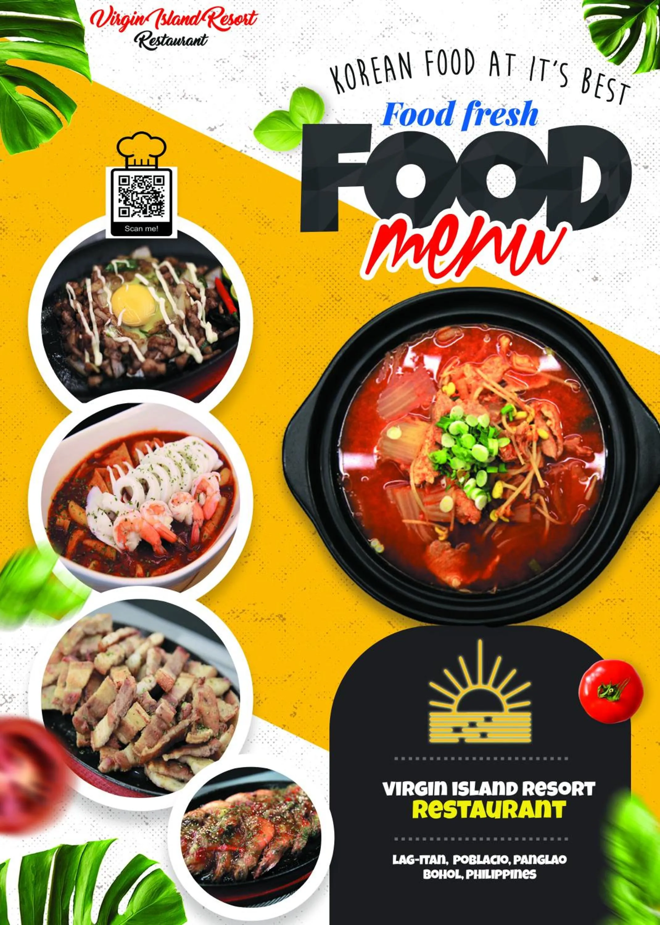 Food and drinks in 버진 아일랜드 리조트 Virgin Island Resort Restaurant & Spa