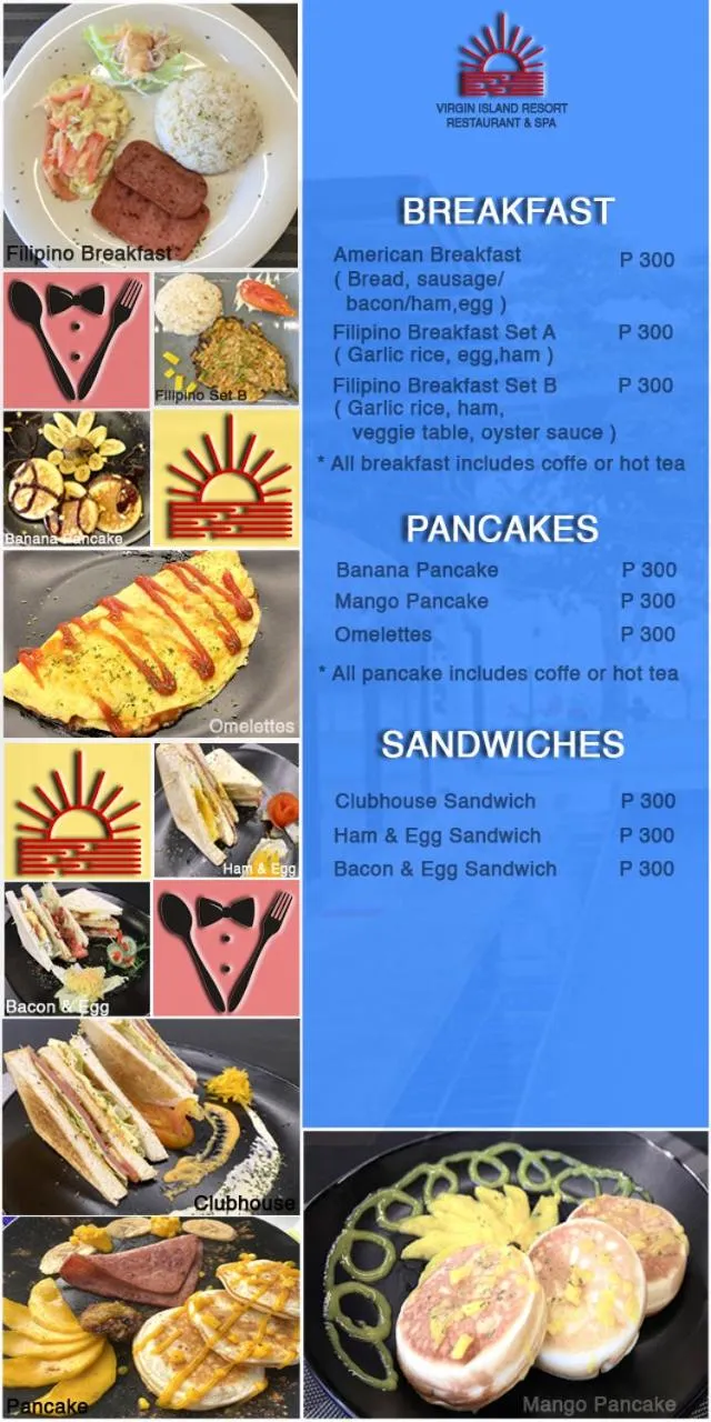 Food and drinks in 버진 아일랜드 리조트 Virgin Island Resort Restaurant & Spa