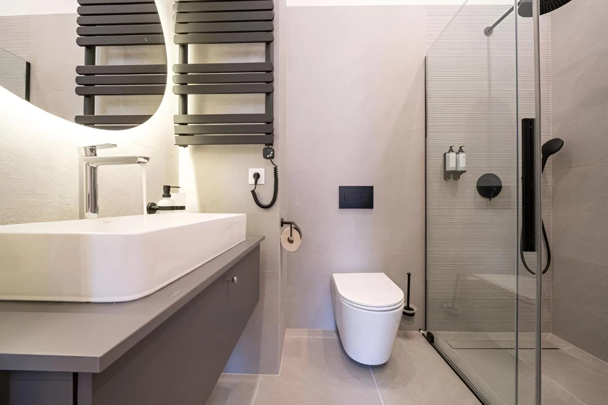 Shower in Karoly Boutique Suites, Best Location by BQA