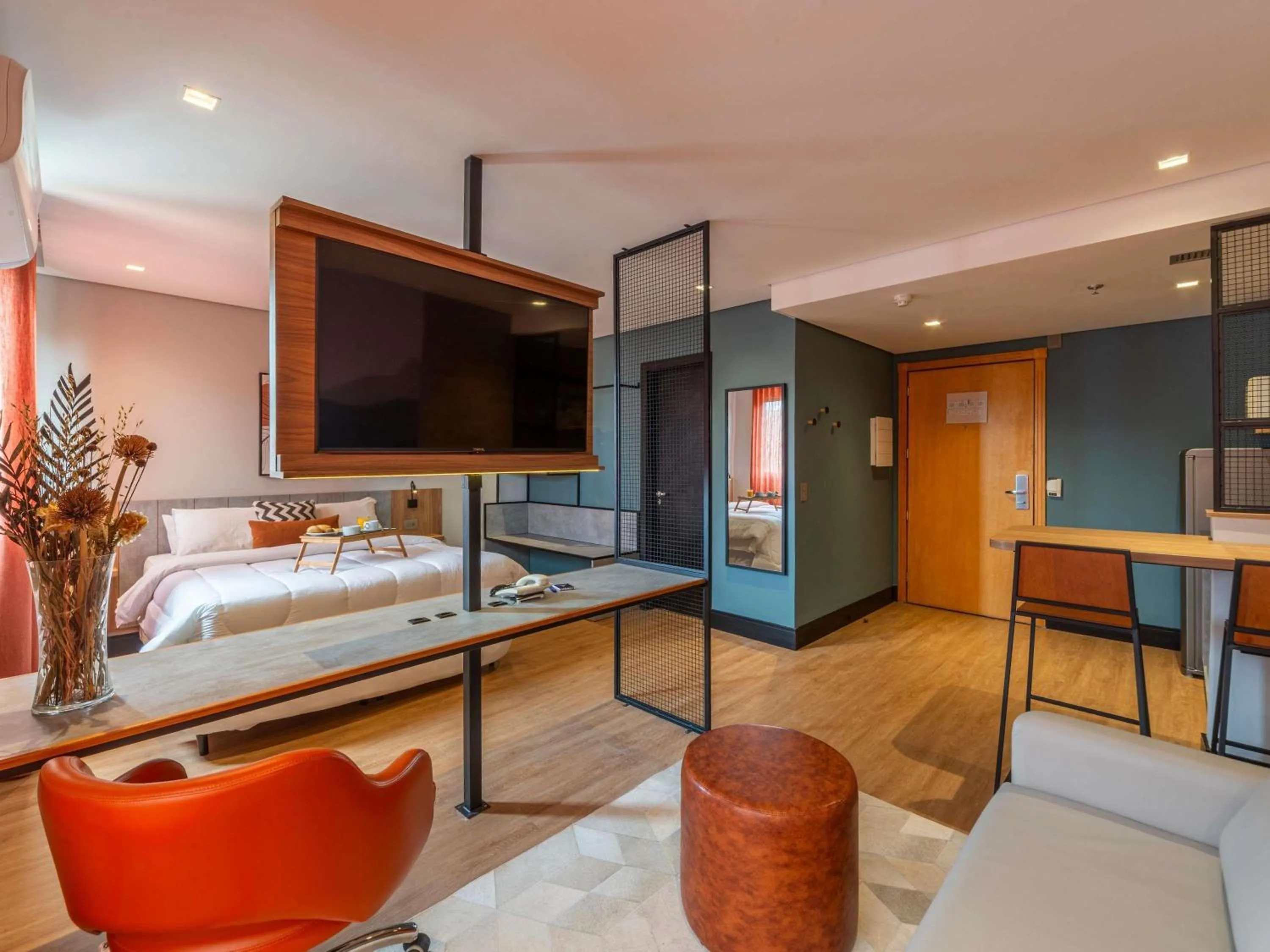 Bedroom, Bed in Manhattan Porto Alegre by Mercure - 5 minutos do Hospital Moinhos de Vento