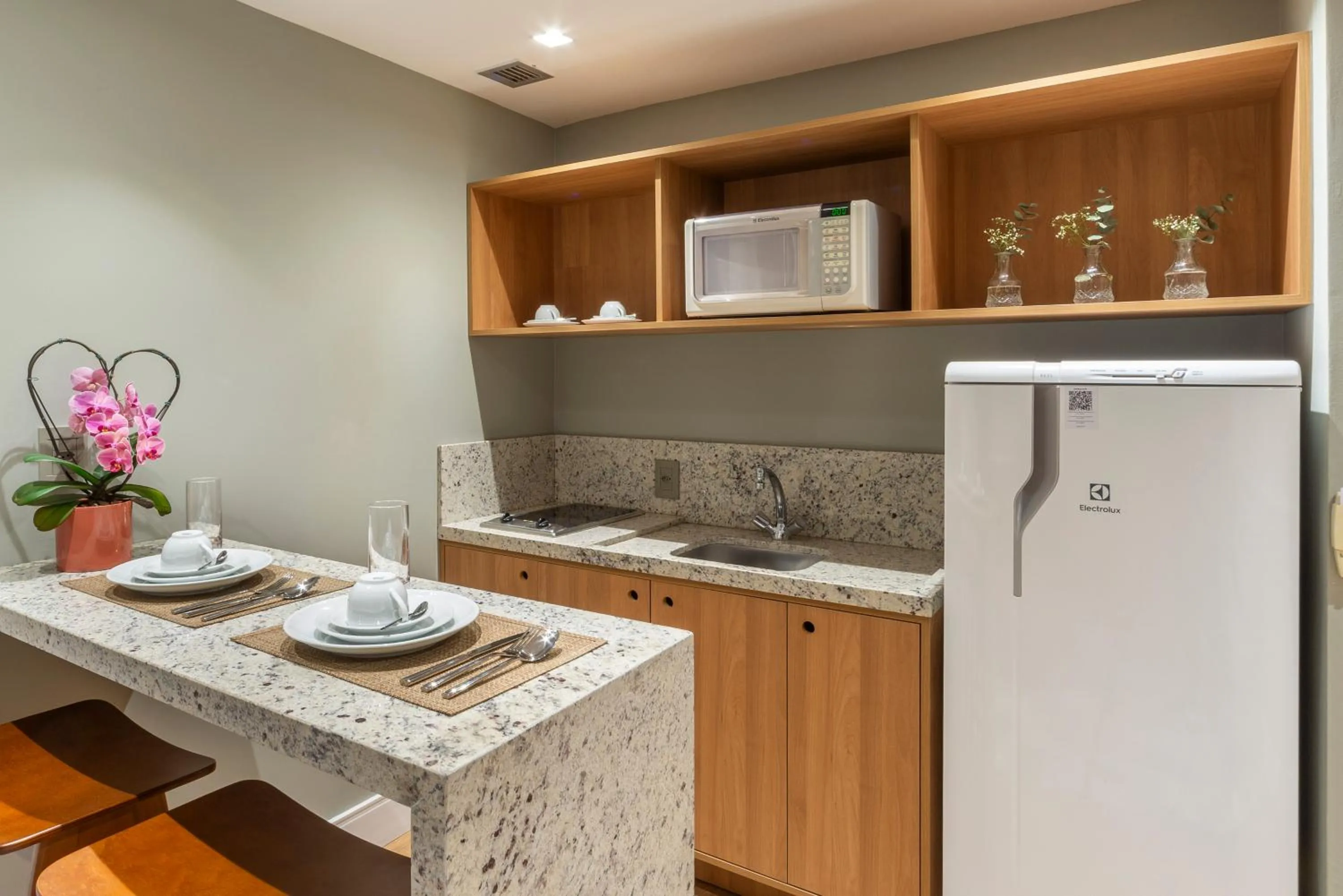 Kitchen or kitchenette in Manhattan Porto Alegre by Mercure - 5 minutos do Hospital Moinhos de Vento