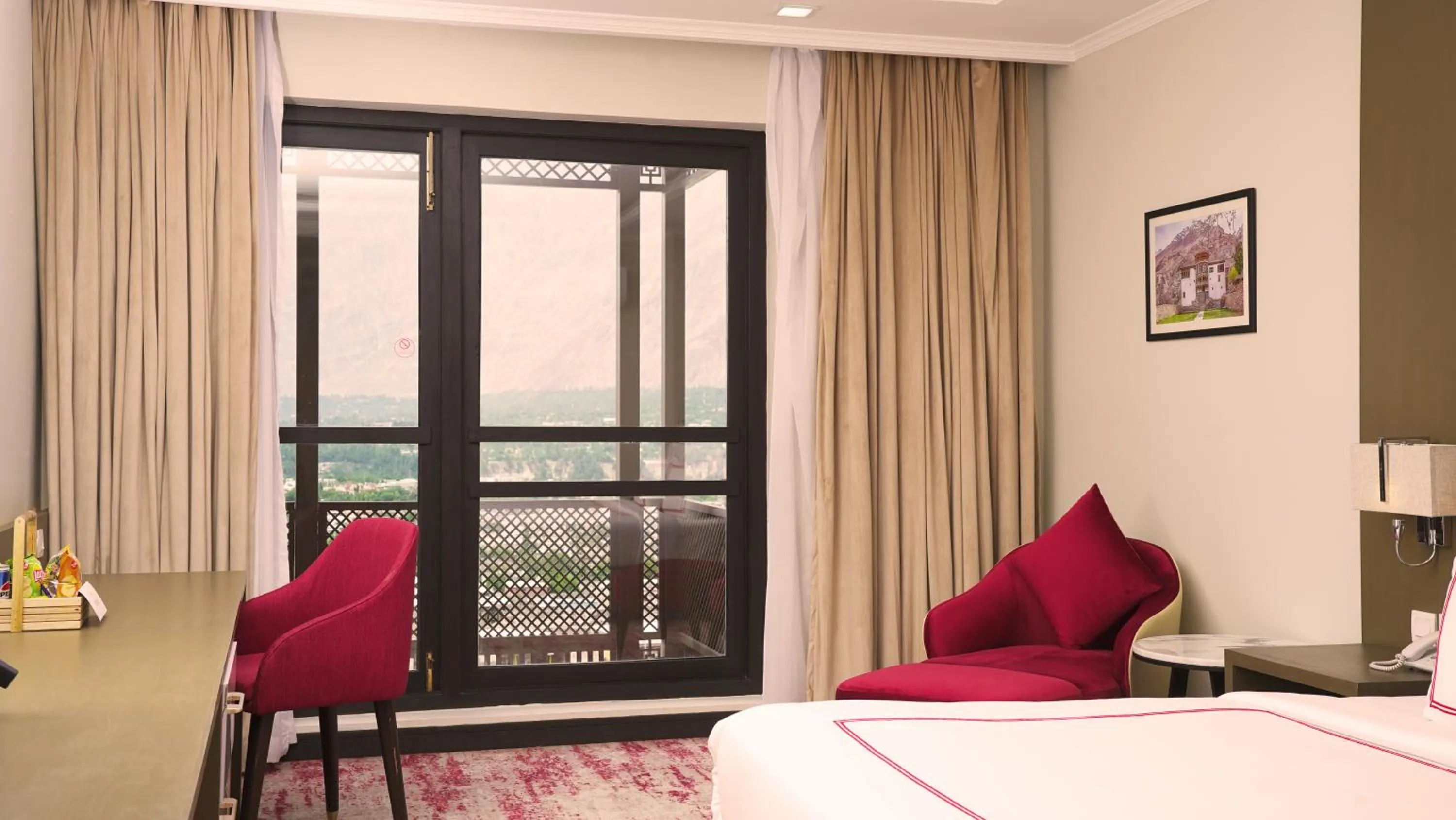 Bed in Ramada Resort by Wyndham Gilgit