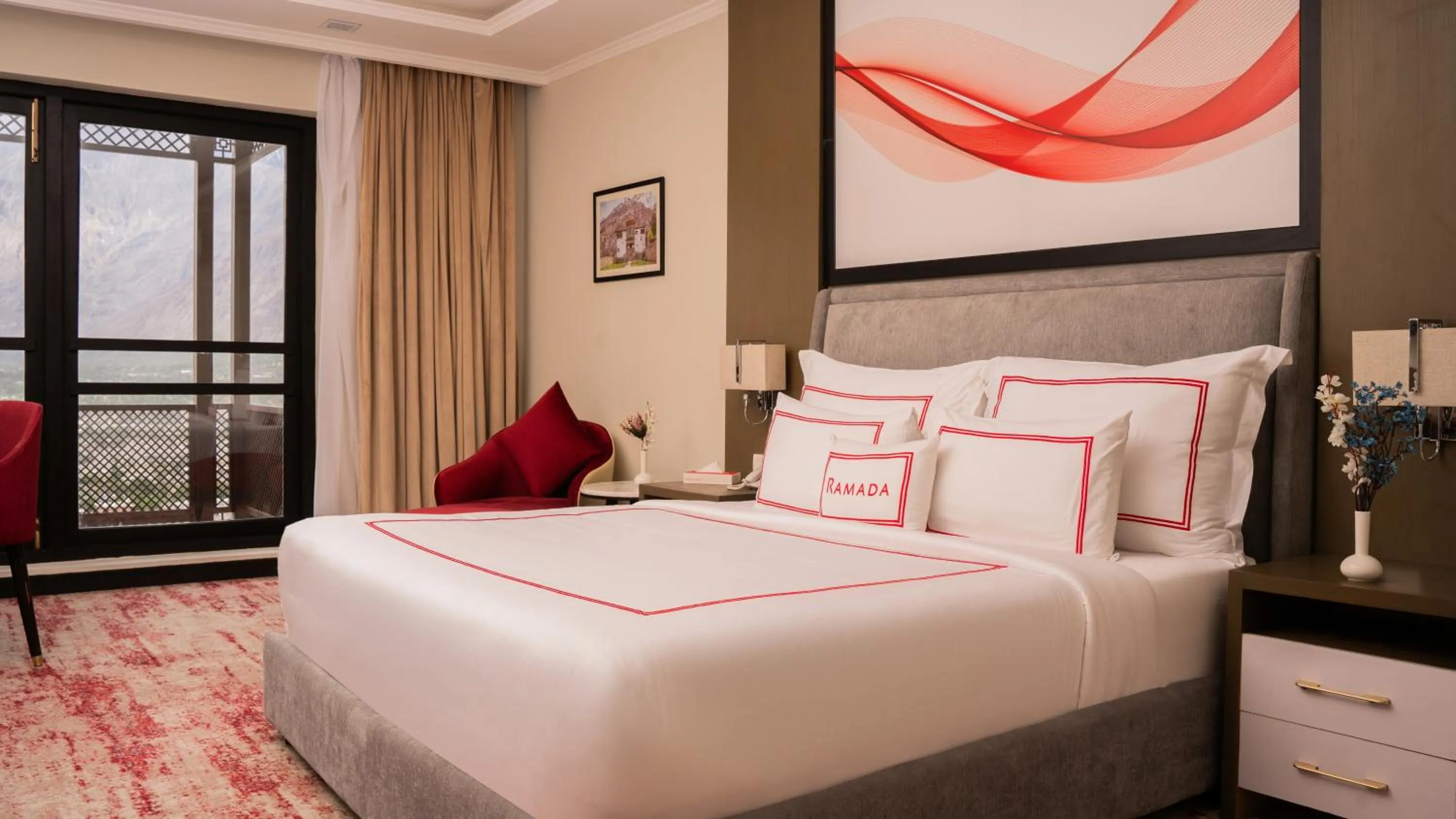 Bedroom, Bed in Ramada Resort by Wyndham Gilgit