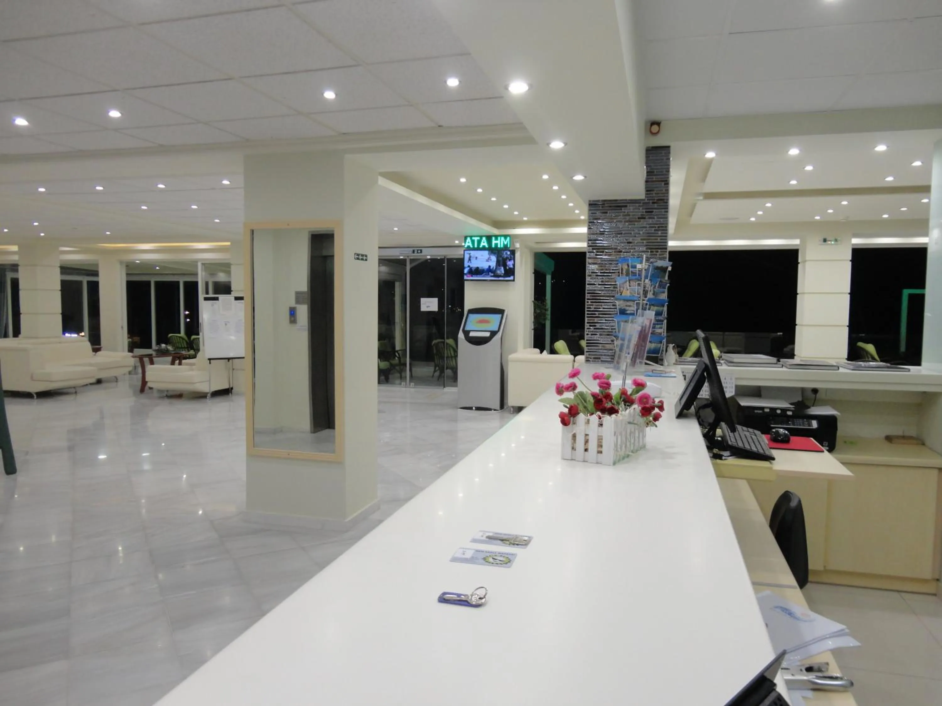 Lobby or reception in New Aegli Resort Hotel