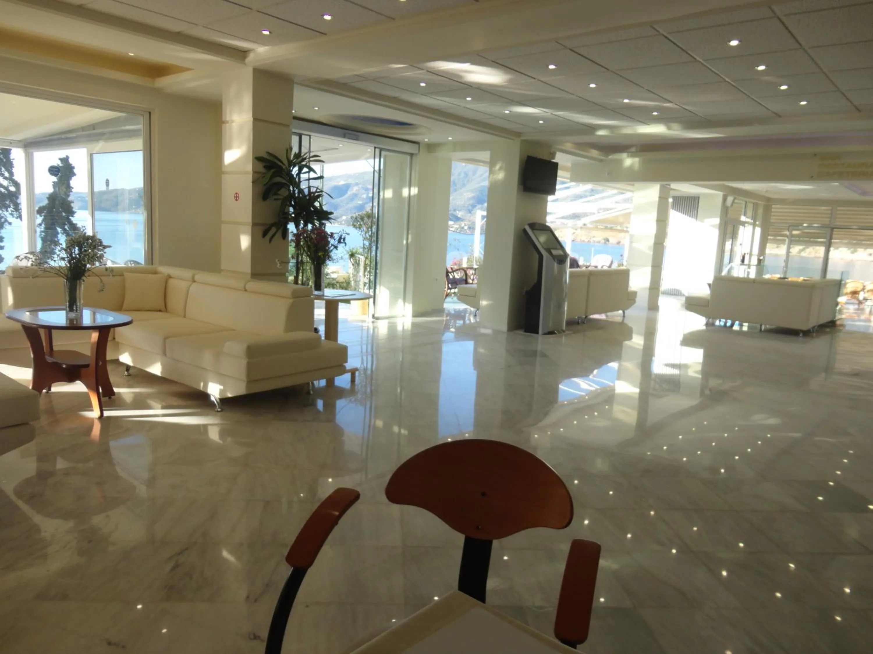 Lobby or reception in New Aegli Resort Hotel