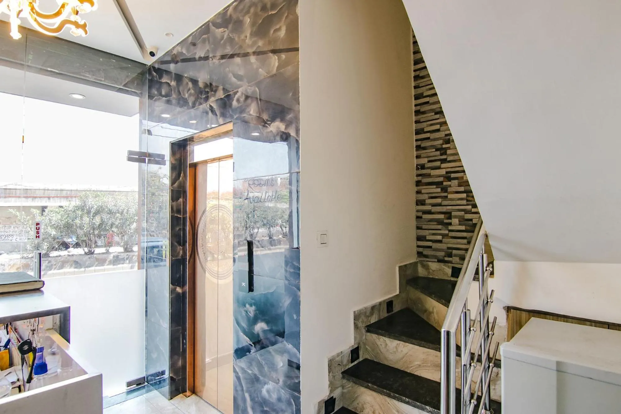 Lobby or reception in FabHotel Yellow Leaf