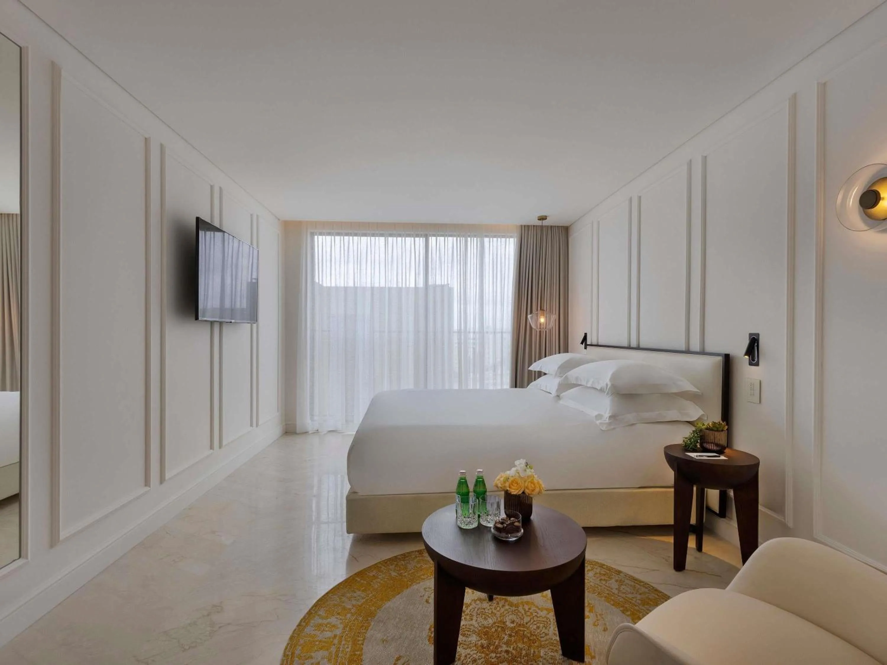 Bedroom, Bed in Theatron Jerusalem Hotel & Spa - MGallery Collection