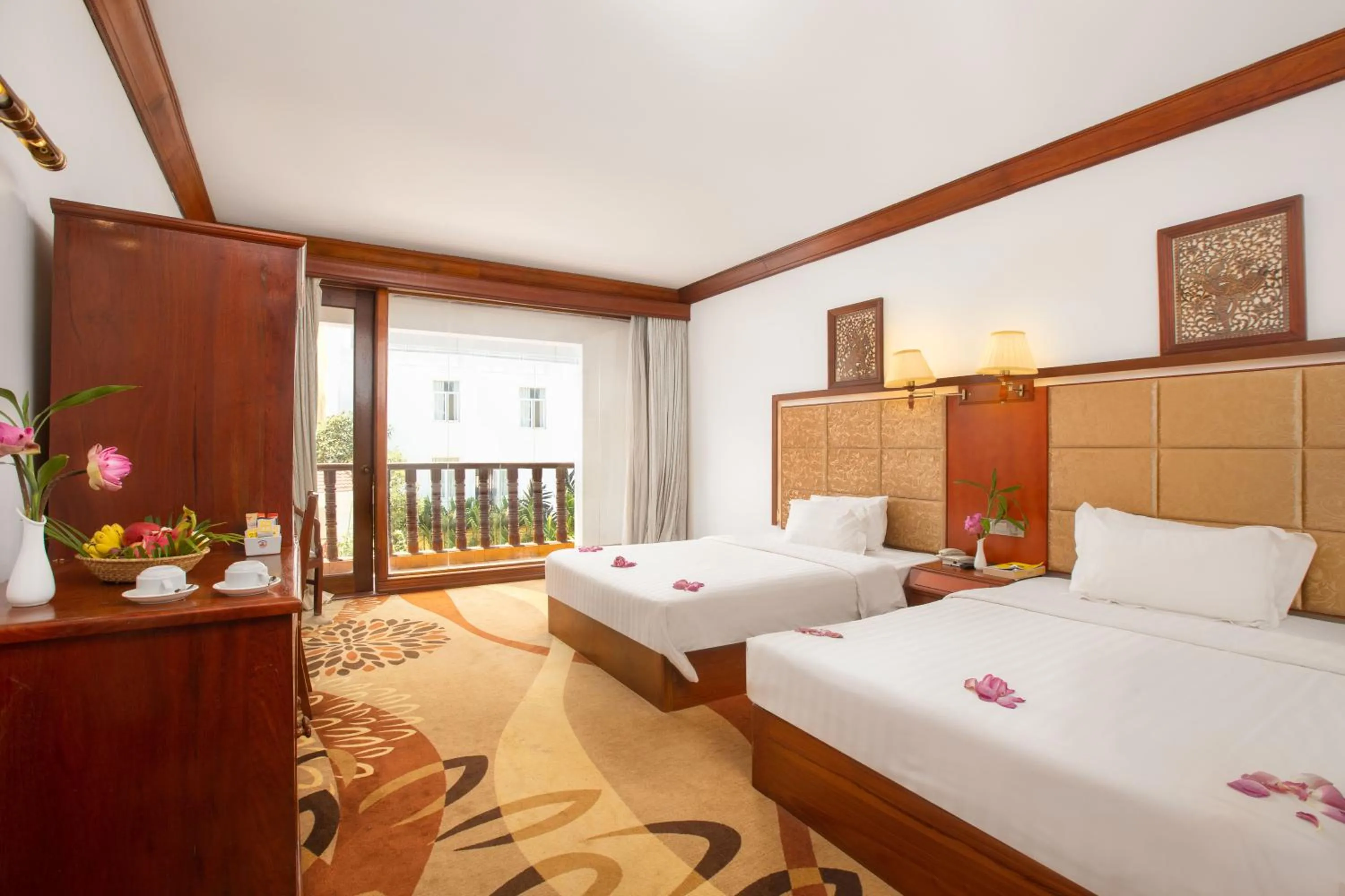 View (from property/room), Bed in Angkor Land Urban Boutique