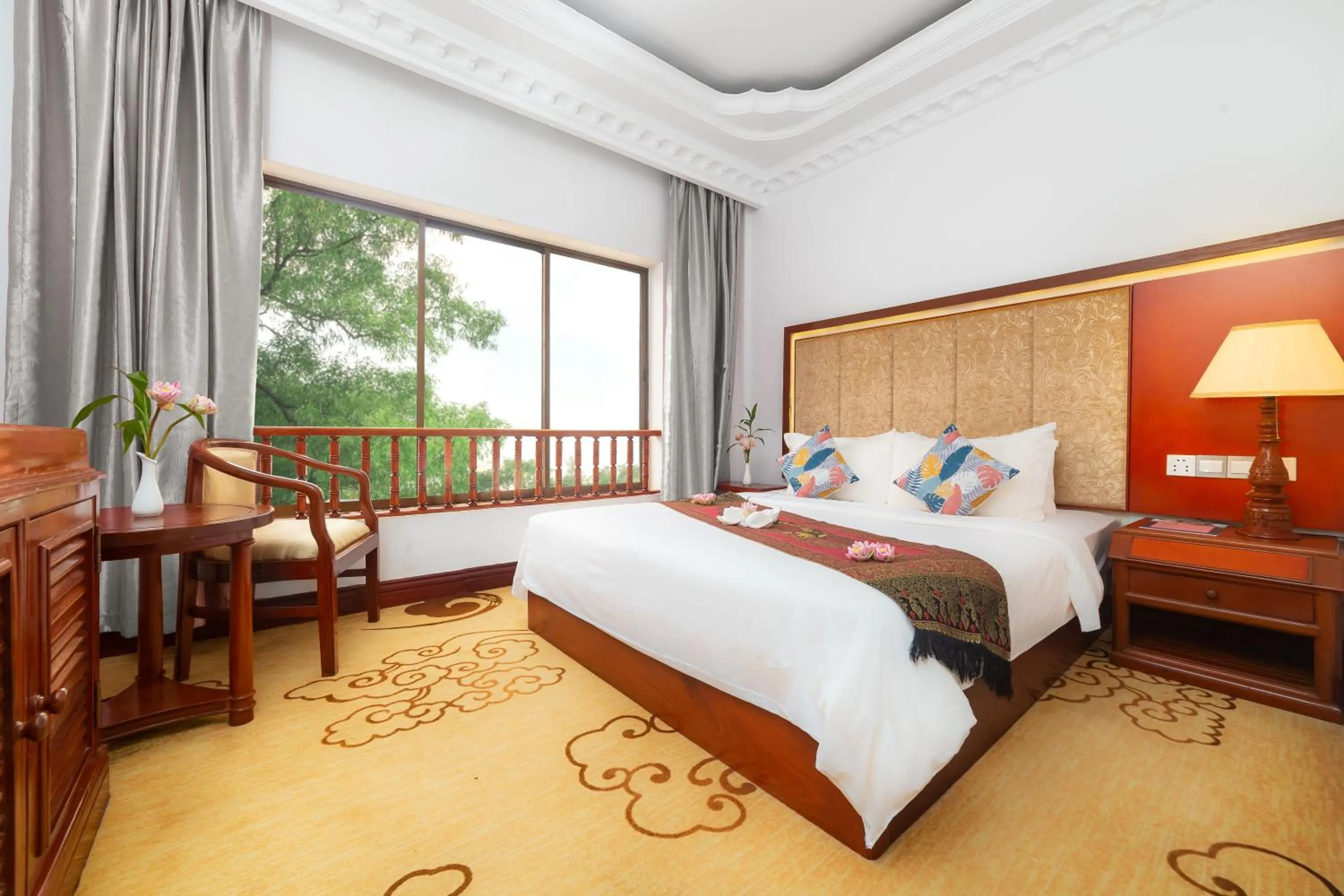 Photo of the whole room, Bed in Angkor Land Urban Boutique