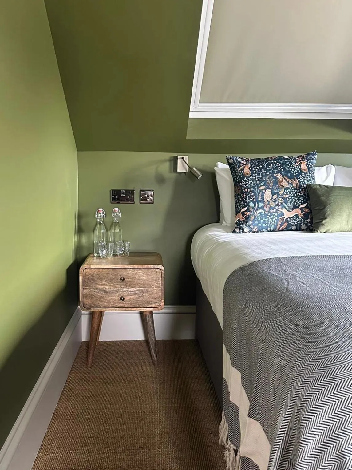 Bed in Rooms Above Sugar Boat