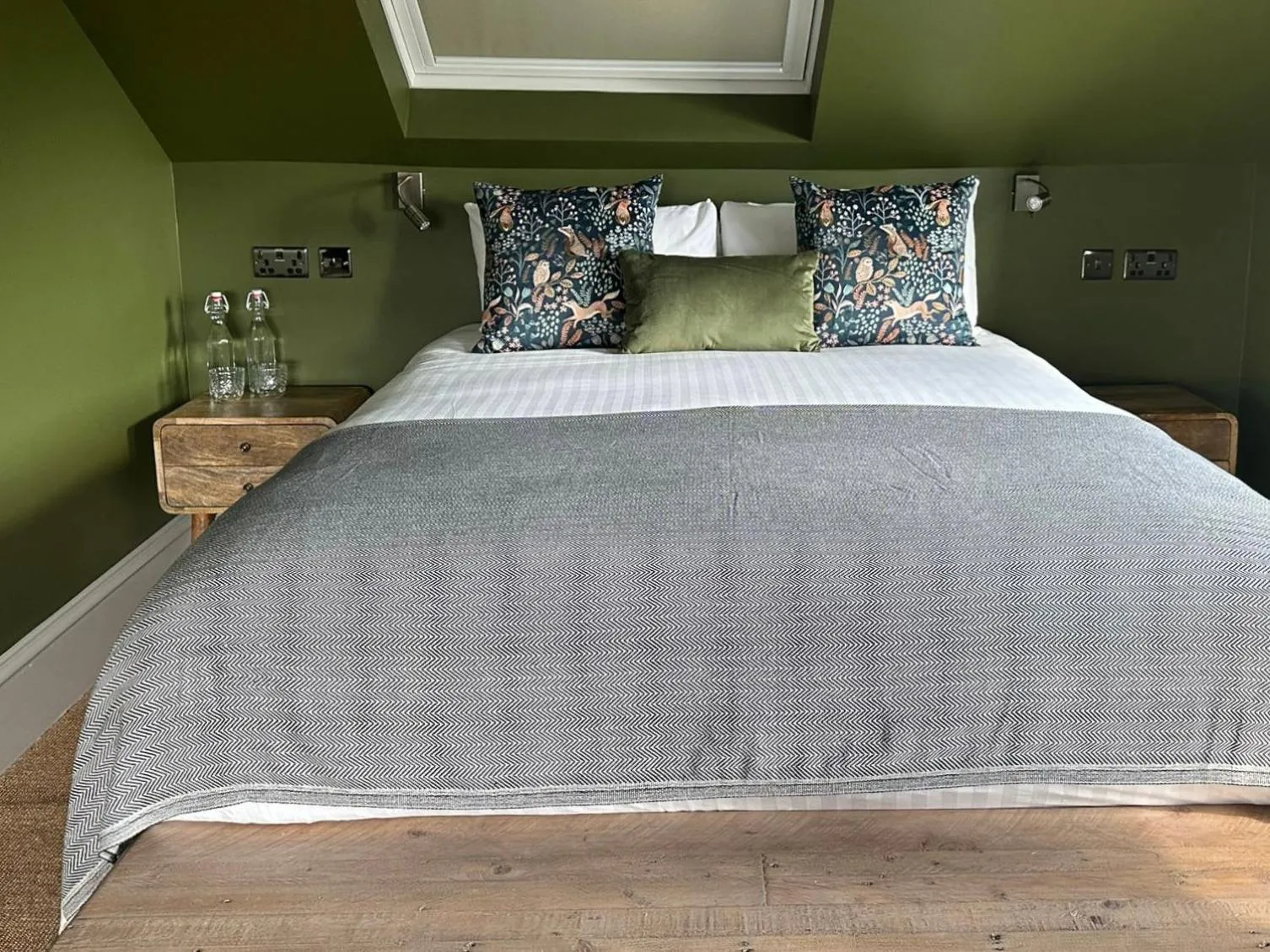 Bed in Rooms Above Sugar Boat