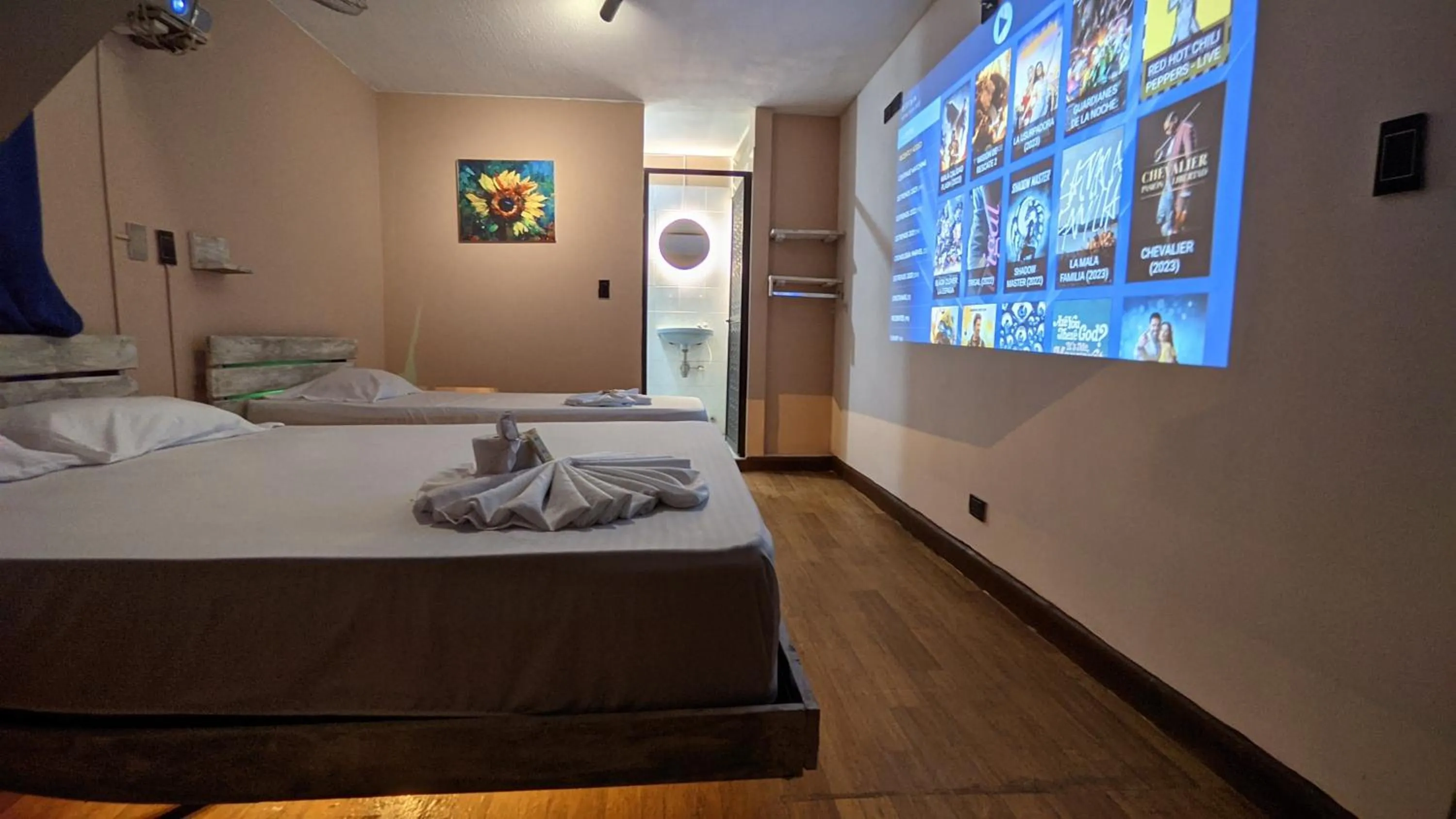 TV and multimedia, Bed in Hotel Grand ilama