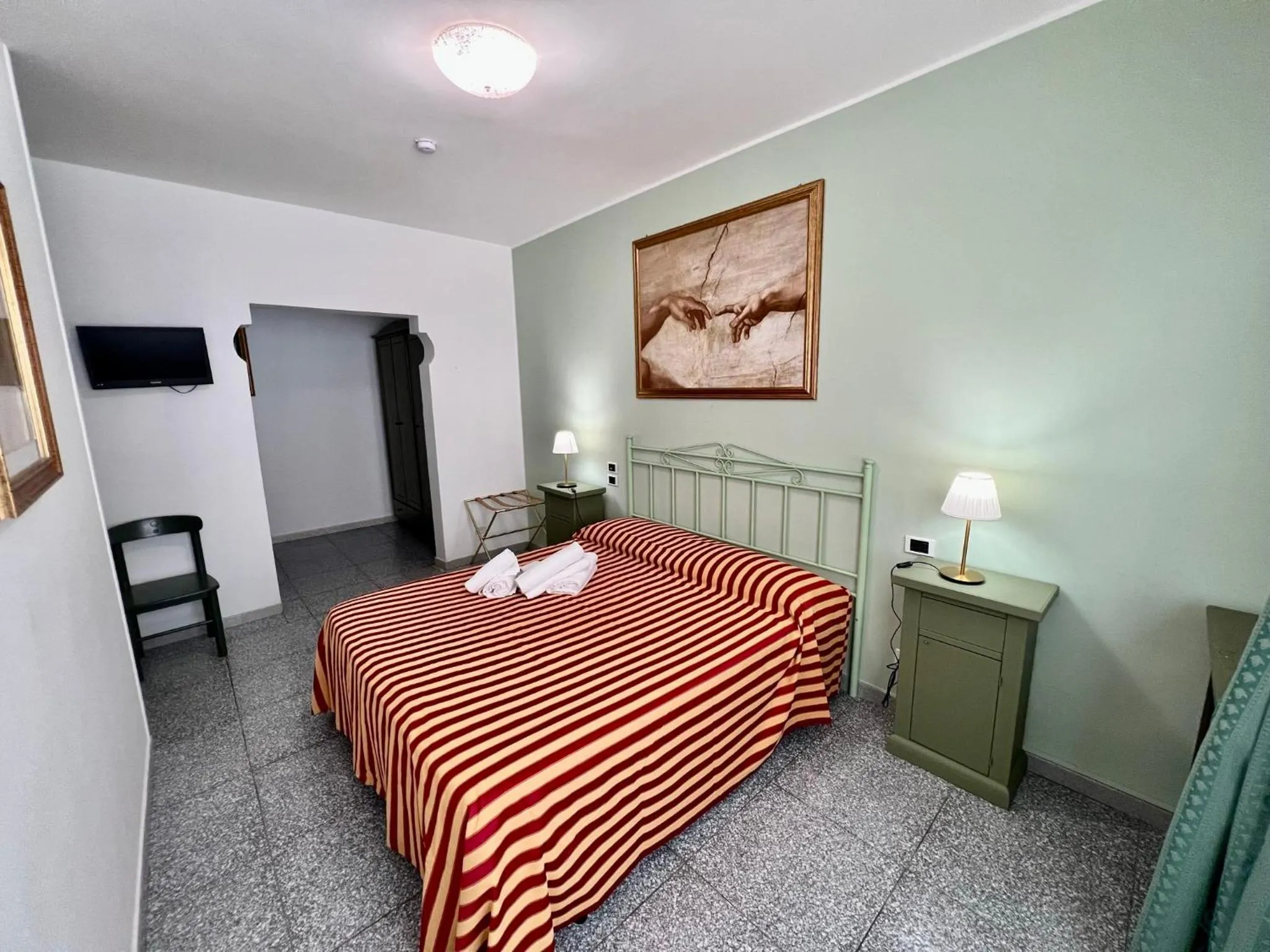 Bedroom, Bed in Hotel Minerva