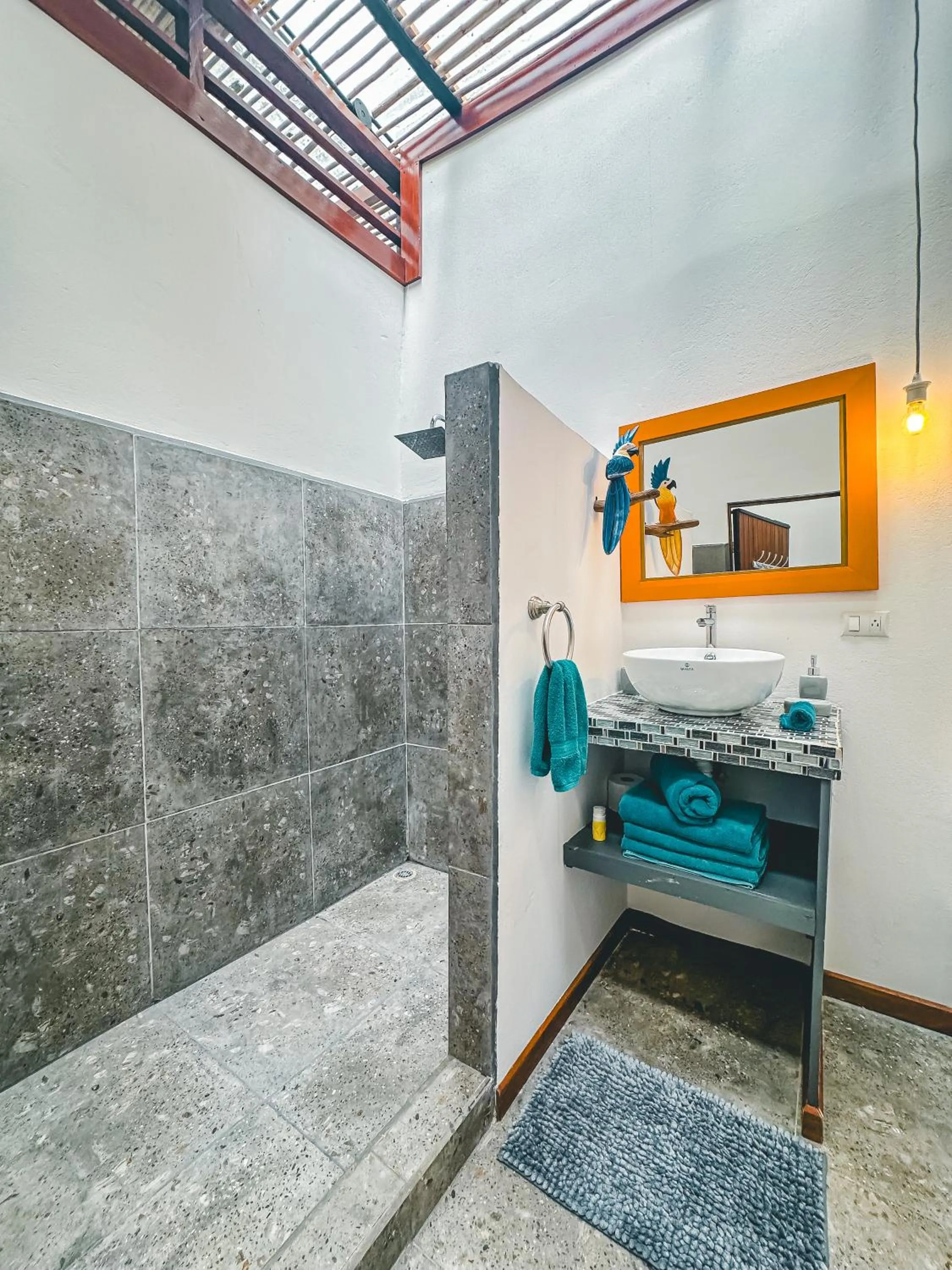 Bathroom, Bed in Selva Madre Eco-Sanctuary