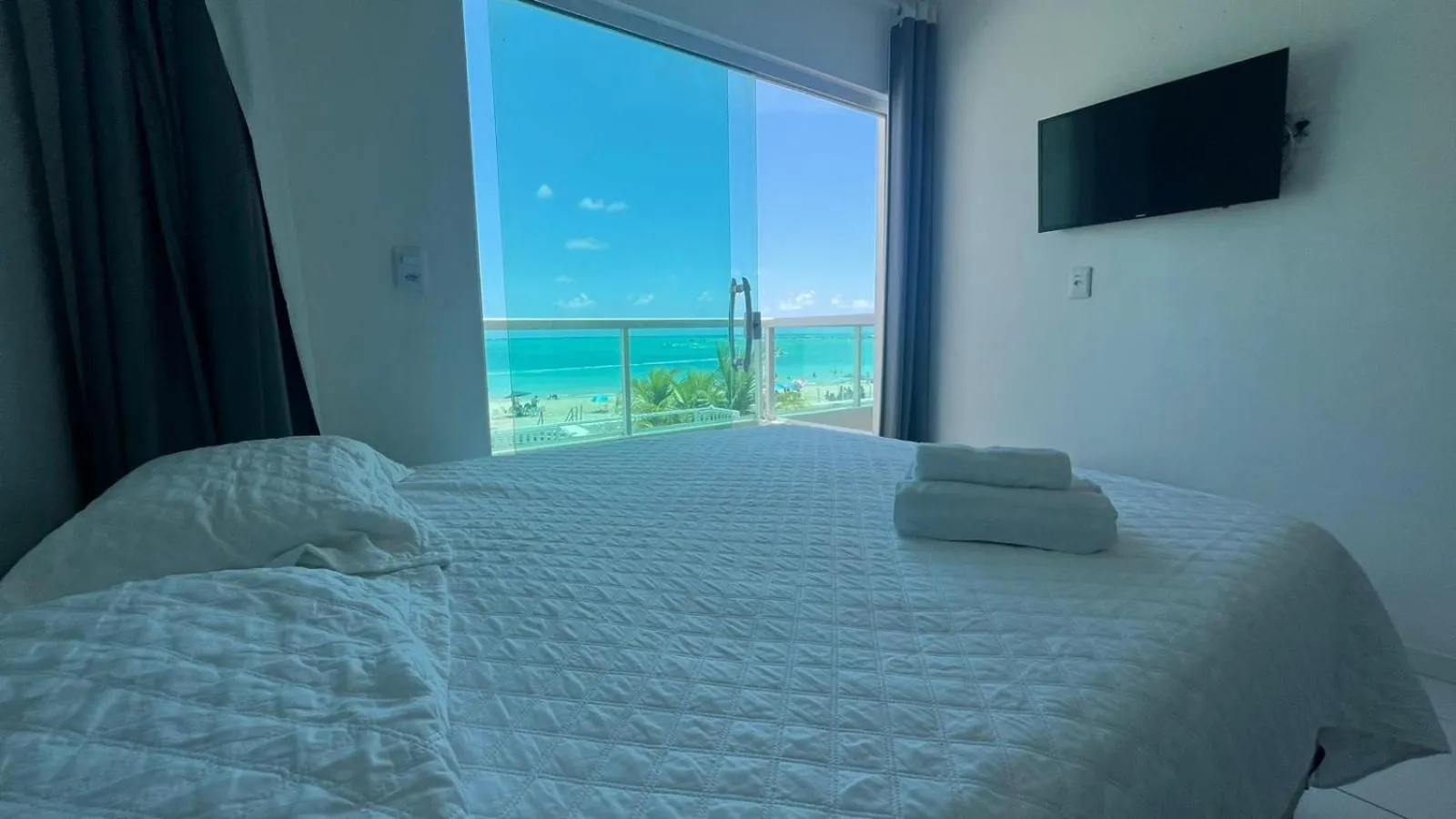 Bed in Pousada Diana Maragogi