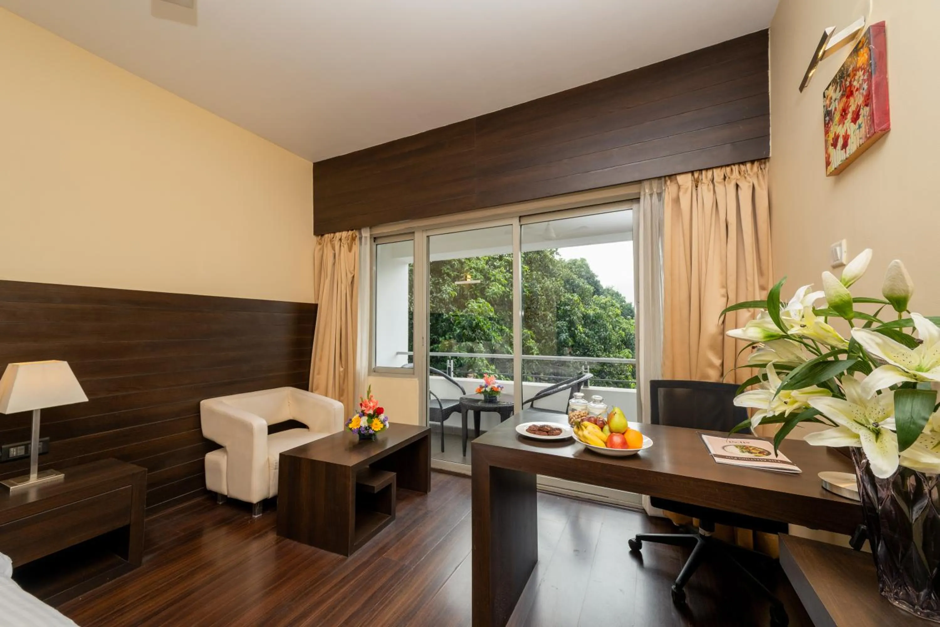 Seating area in THE WOODROSE