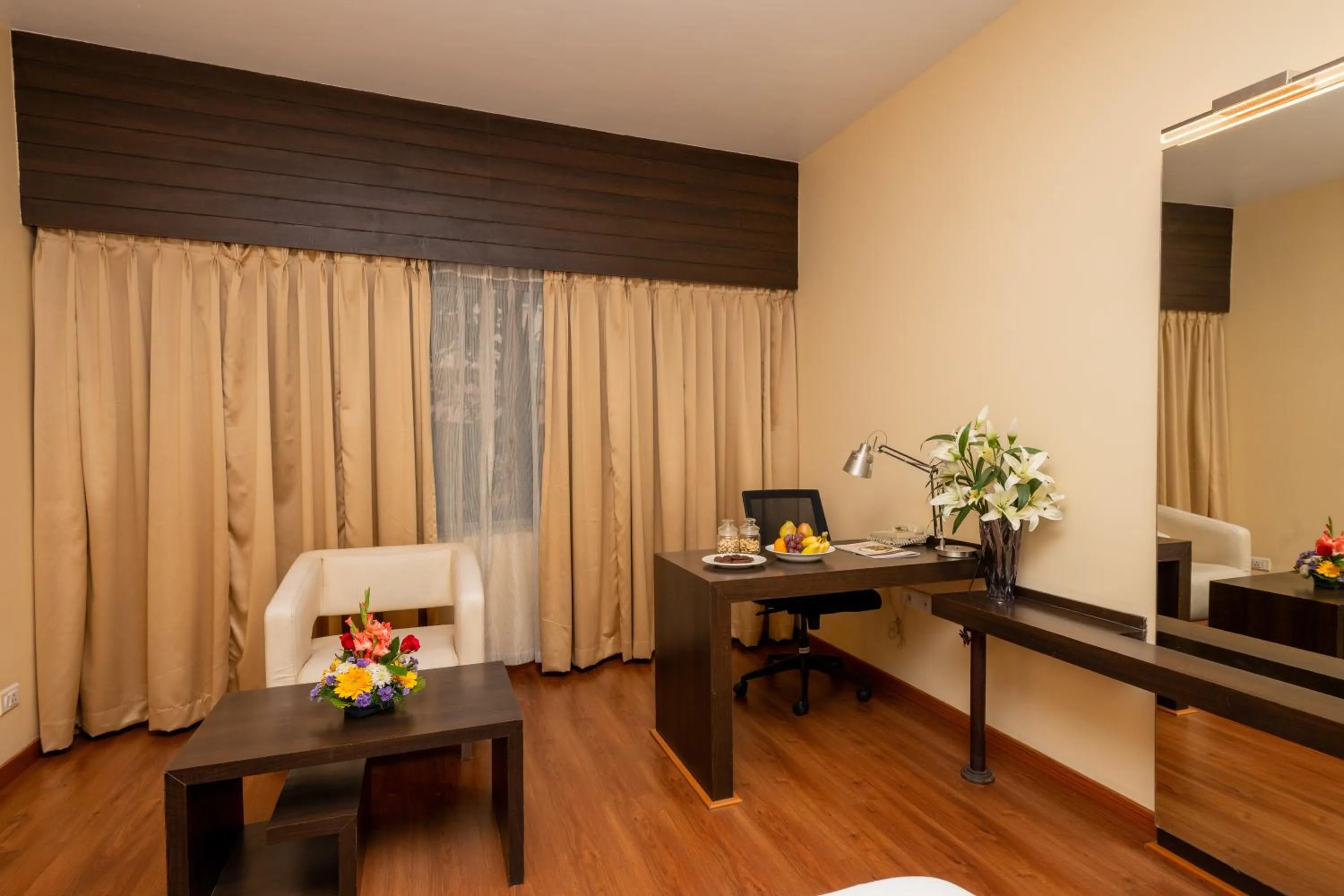 Seating area in THE WOODROSE