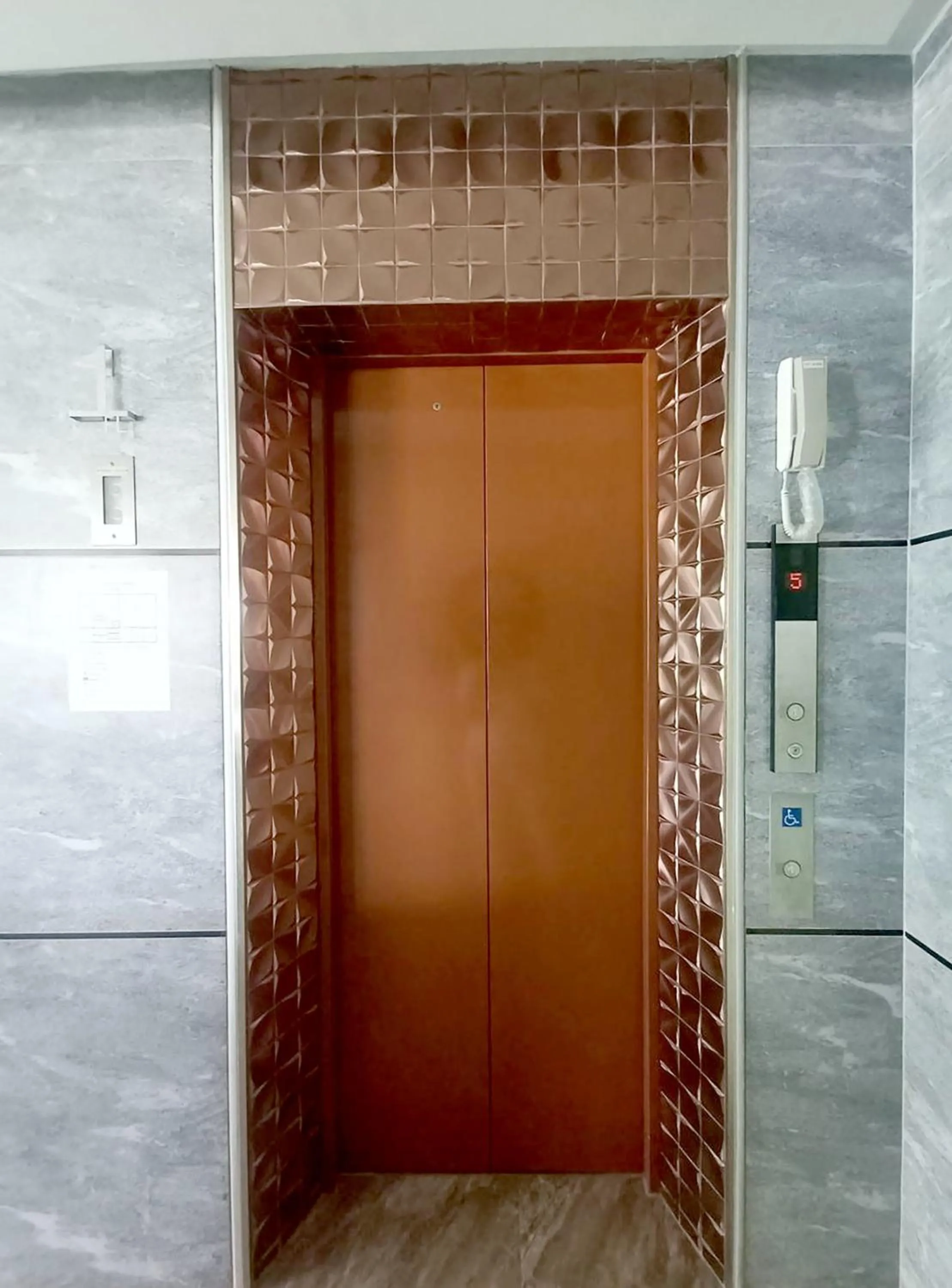 elevator in The 9 Residence Hotel