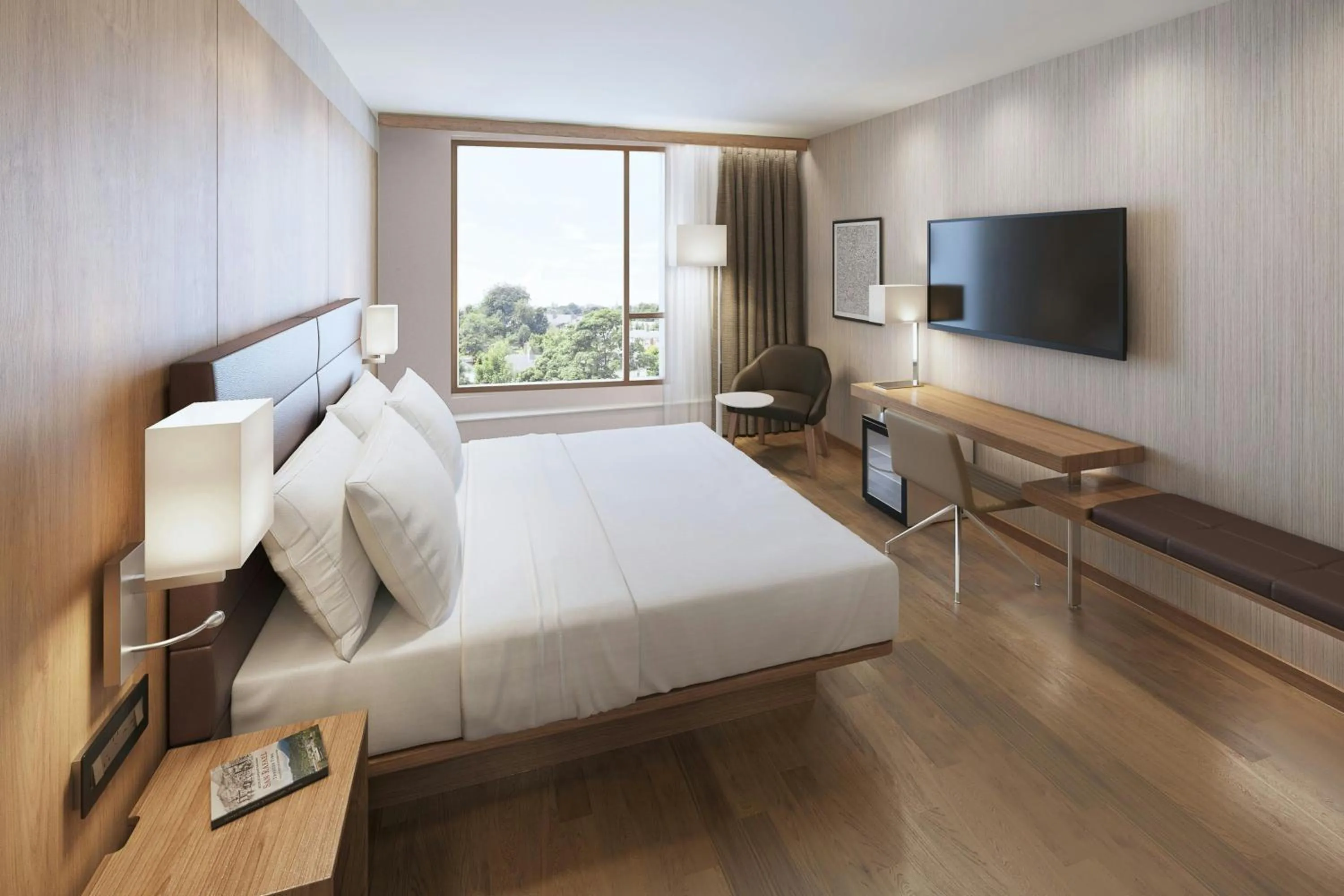 Photo of the whole room, Bed in AC Hotel San Rafael Downtown