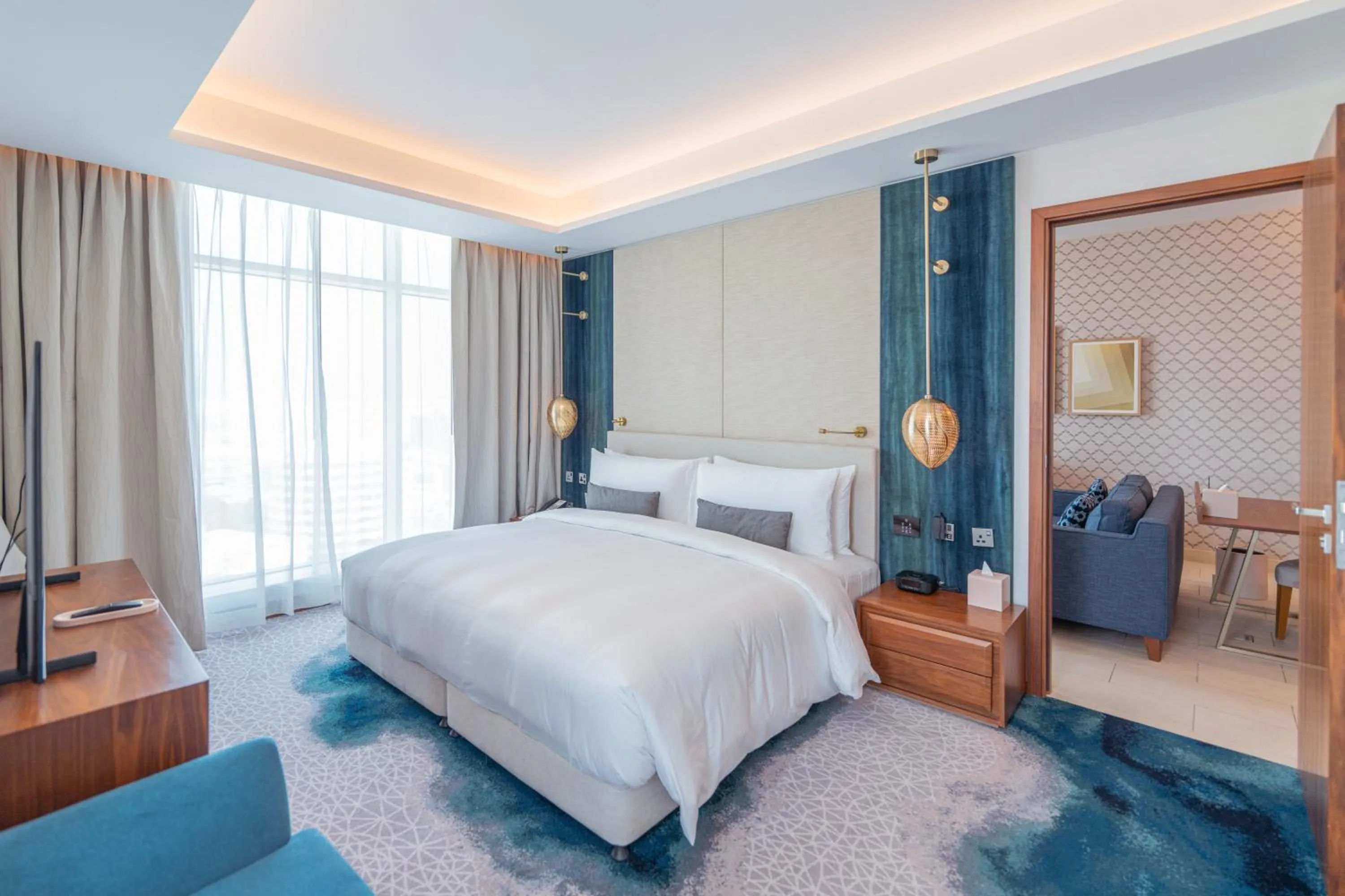 Bedroom, Bed in Abesq Doha Hotel and Residences, an IHG Hotel