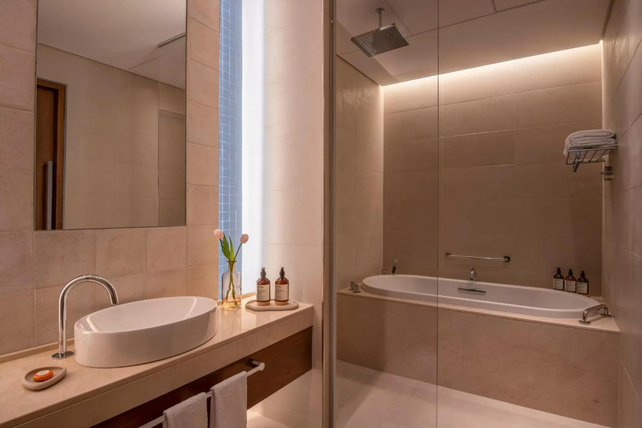 Bathroom in Abesq Doha Hotel and Residences, an IHG Hotel