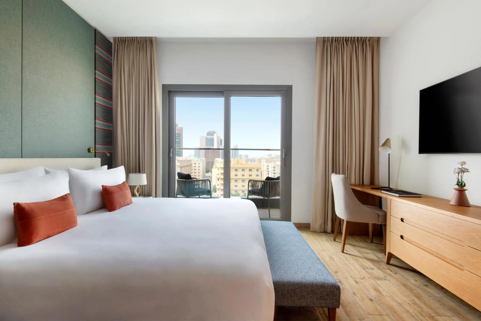 Photo of the whole room, Bed in Abesq Doha Hotel and Residences, an IHG Hotel